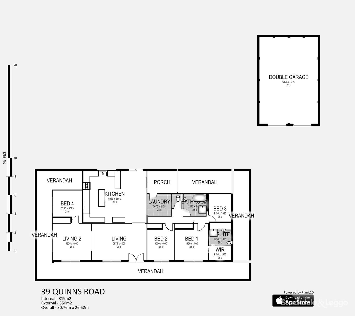 Floorplan of Homely acreageSemiRural listing, 39 Quinns Road, Bushfield VIC 3281