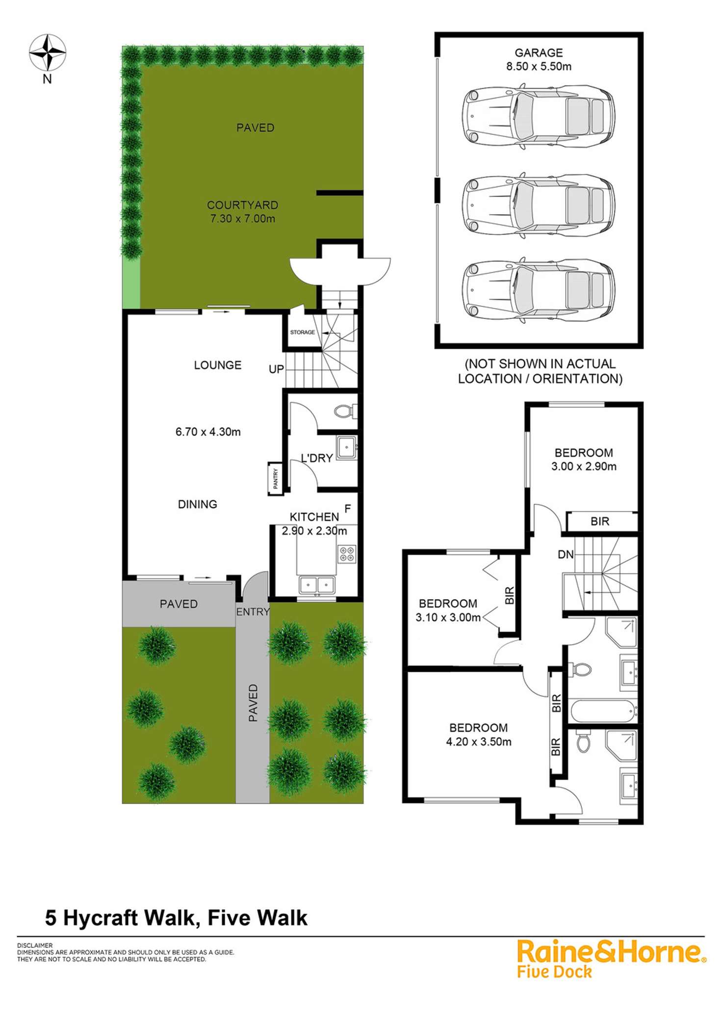 Floorplan of Homely townhouse listing, 5 HYCRAFT WALK, Five Dock NSW 2046