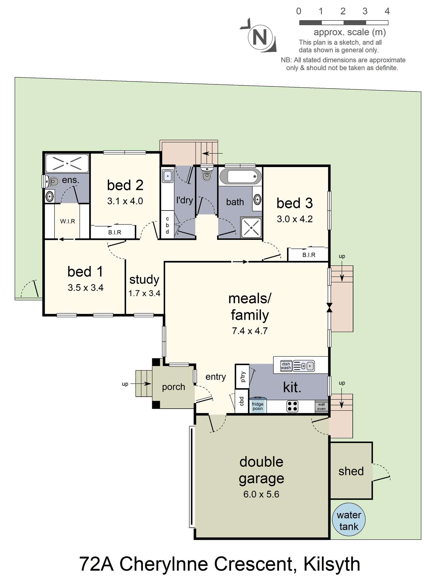 Floorplan of Homely house listing, 72A Cherylnne Crescent, Kilsyth VIC 3137