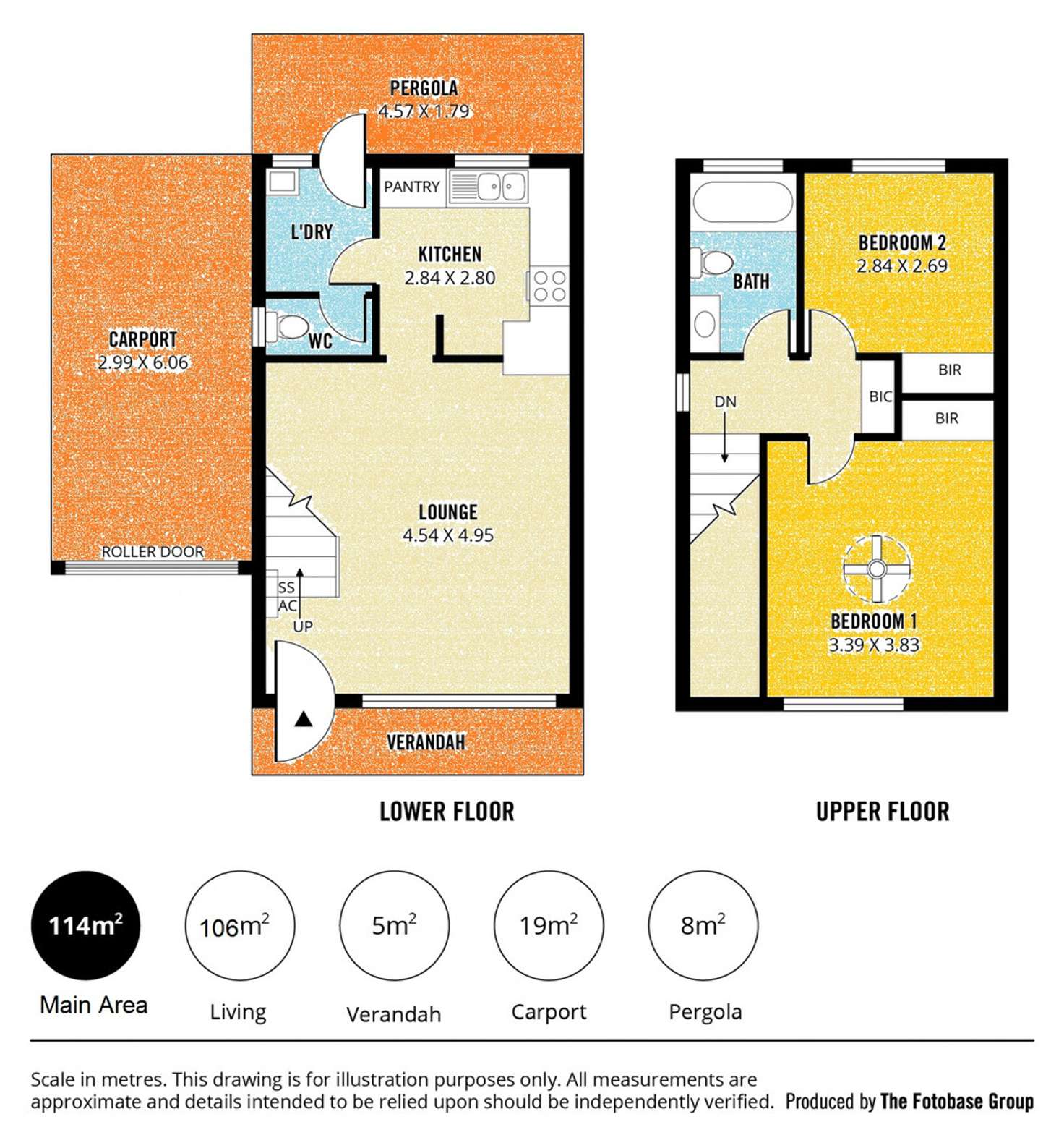 Floorplan of Homely townhouse listing, 7/7 Tim Hunt, Peterhead SA 5016