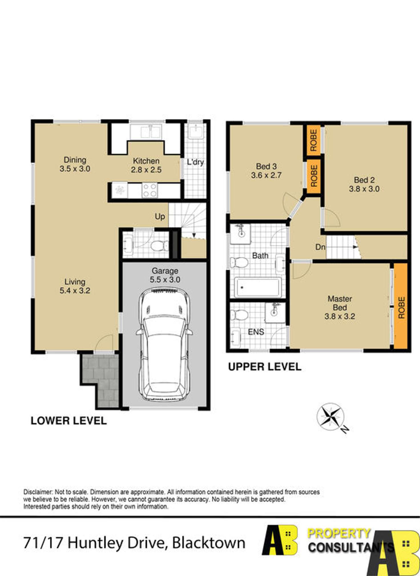 Floorplan of Homely townhouse listing, 71/17-23 Huntley Drive, Blacktown NSW 2148