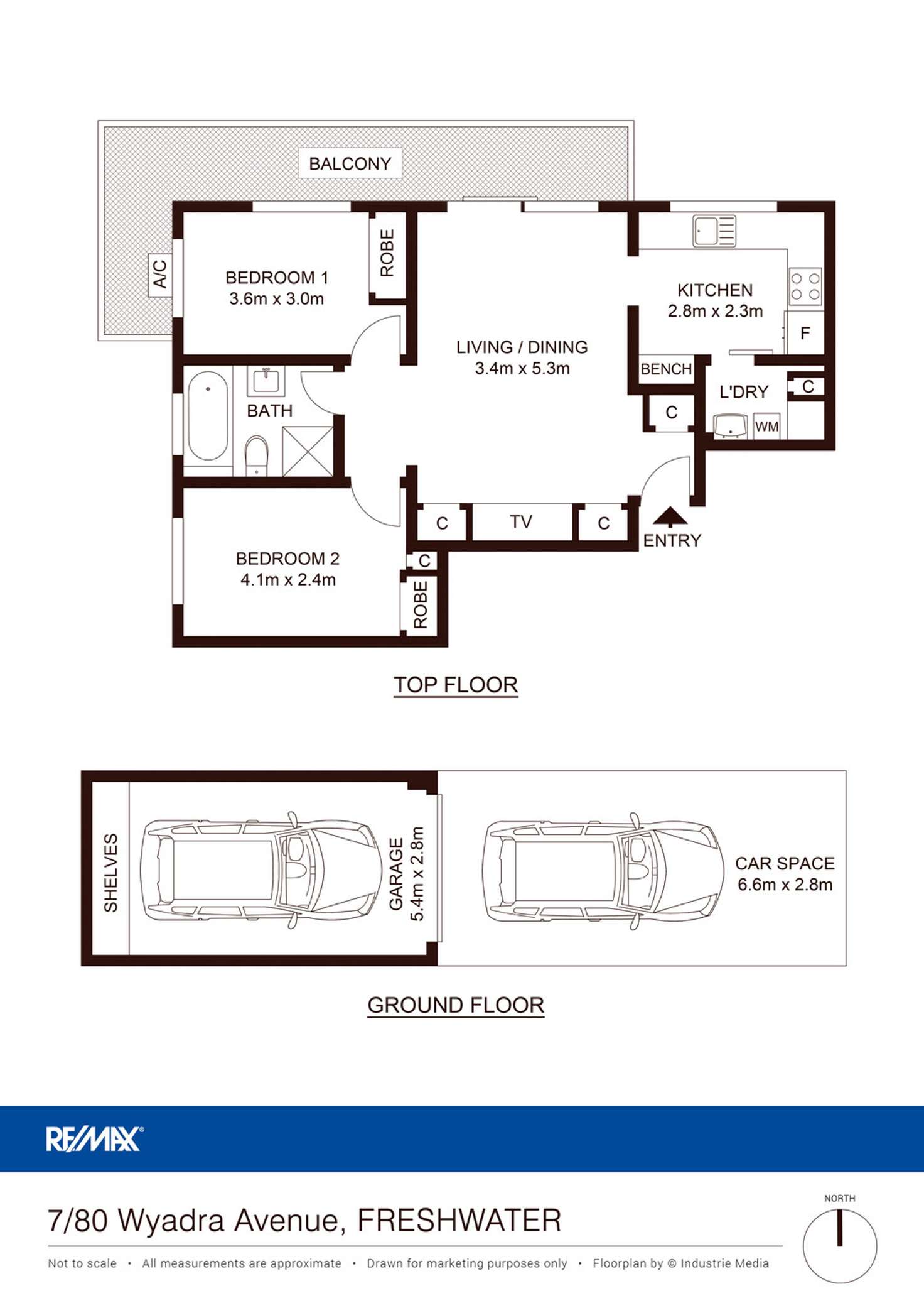 Floorplan of Homely unit listing, 7/80 Wyadra Avenue, Freshwater NSW 2096