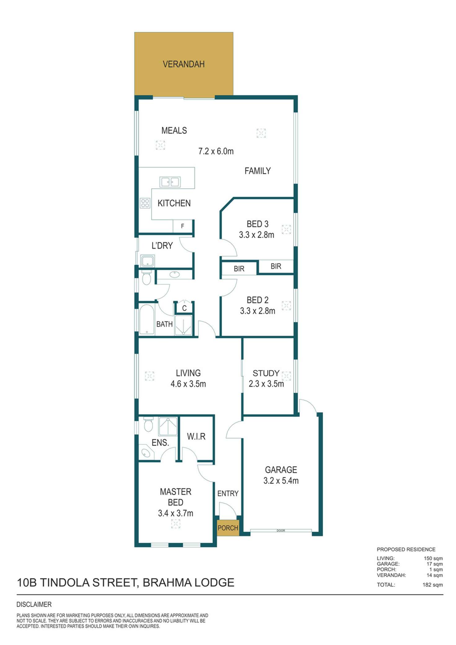 Floorplan of Homely house listing, 10B Tindola Street, Brahma Lodge SA 5109