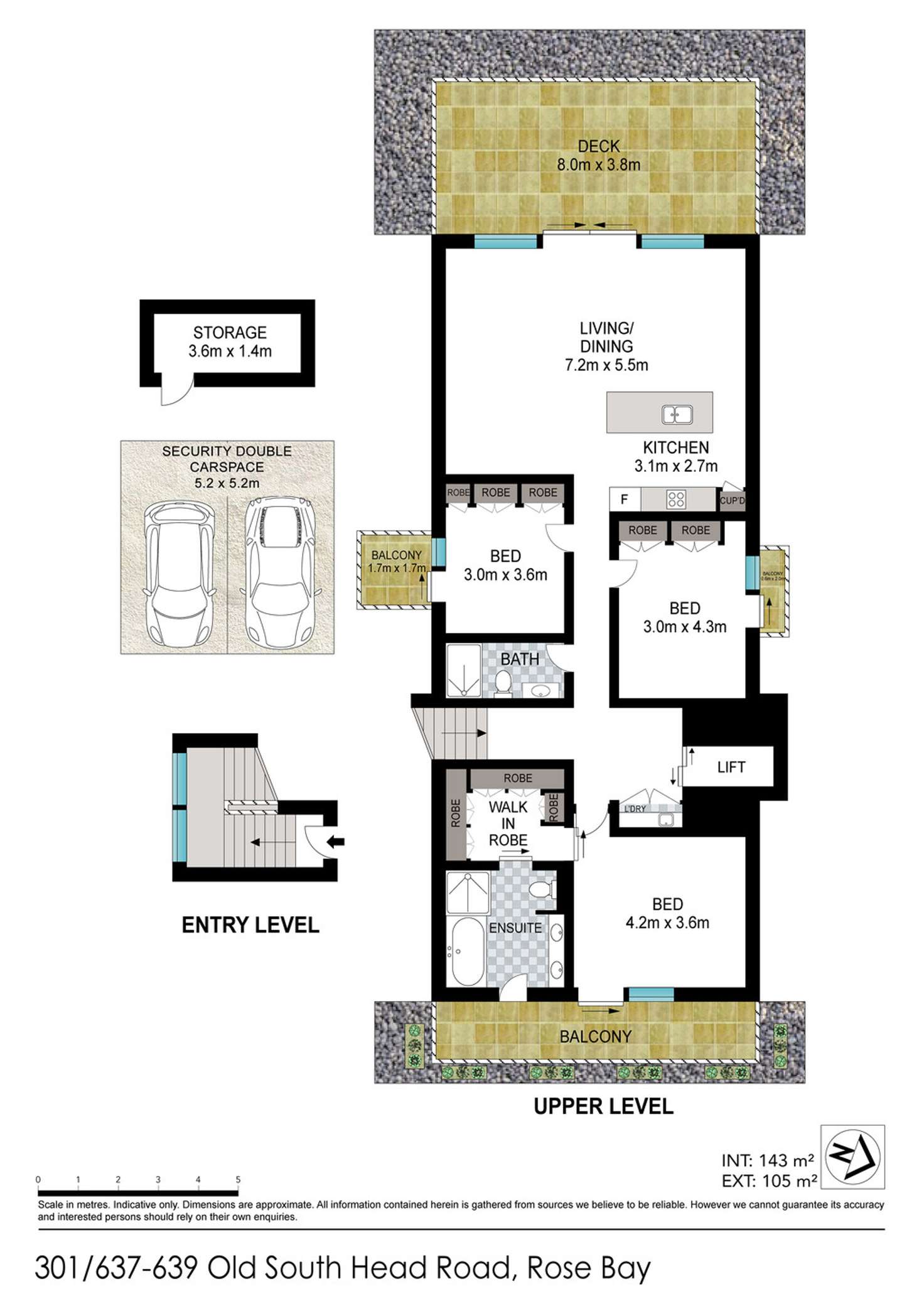 Floorplan of Homely apartment listing, 301/637-639 Old South Head Road, Rose Bay NSW 2029