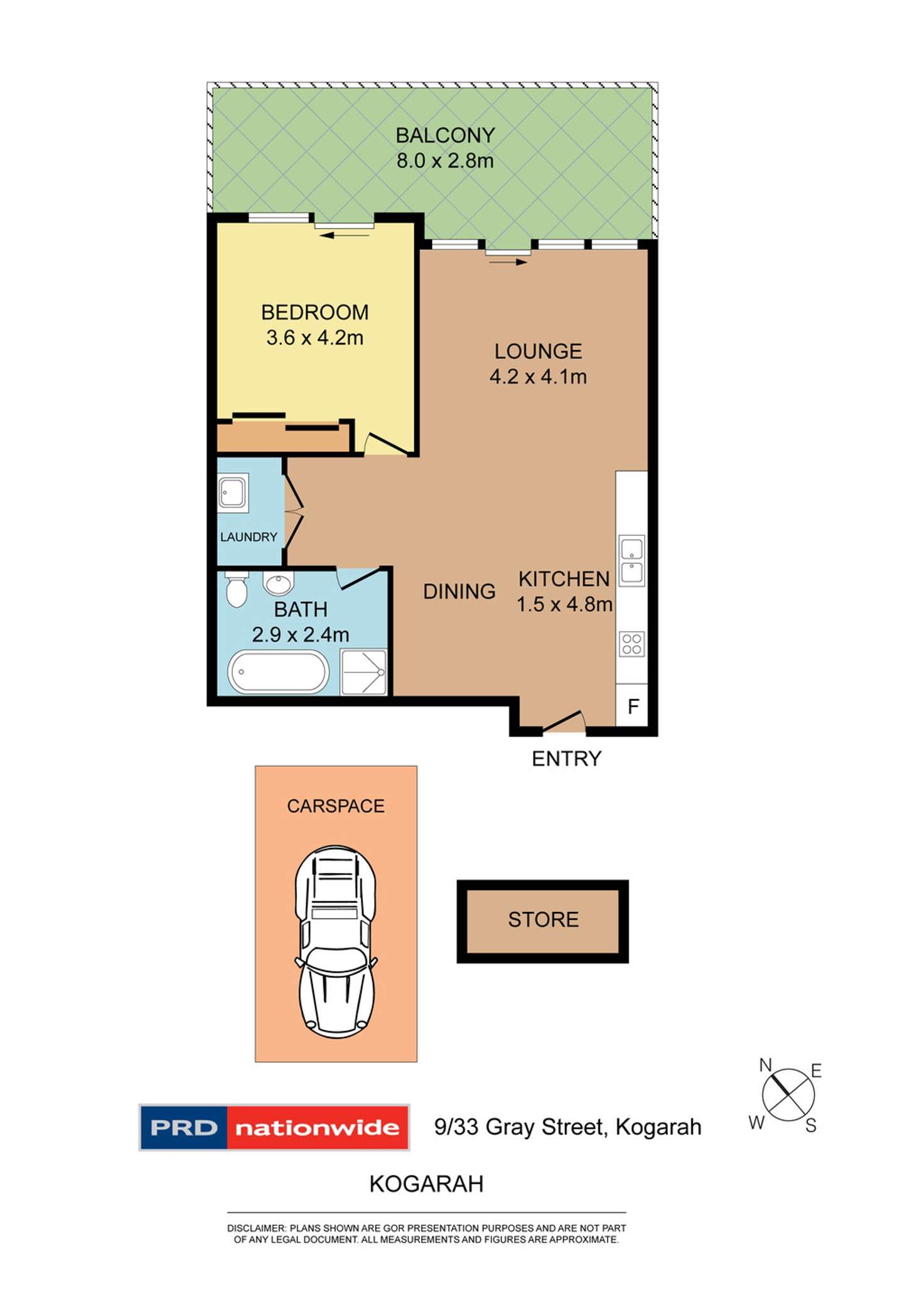 Floorplan of Homely apartment listing, 9/33 Gray Street, Kogarah NSW 2217