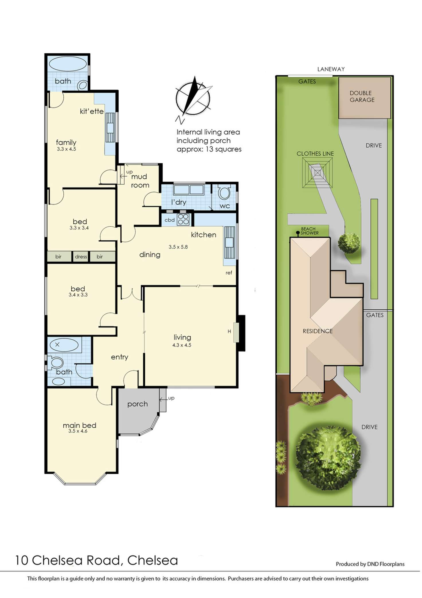 Floorplan of Homely house listing, 10 Chelsea Road, Chelsea VIC 3196