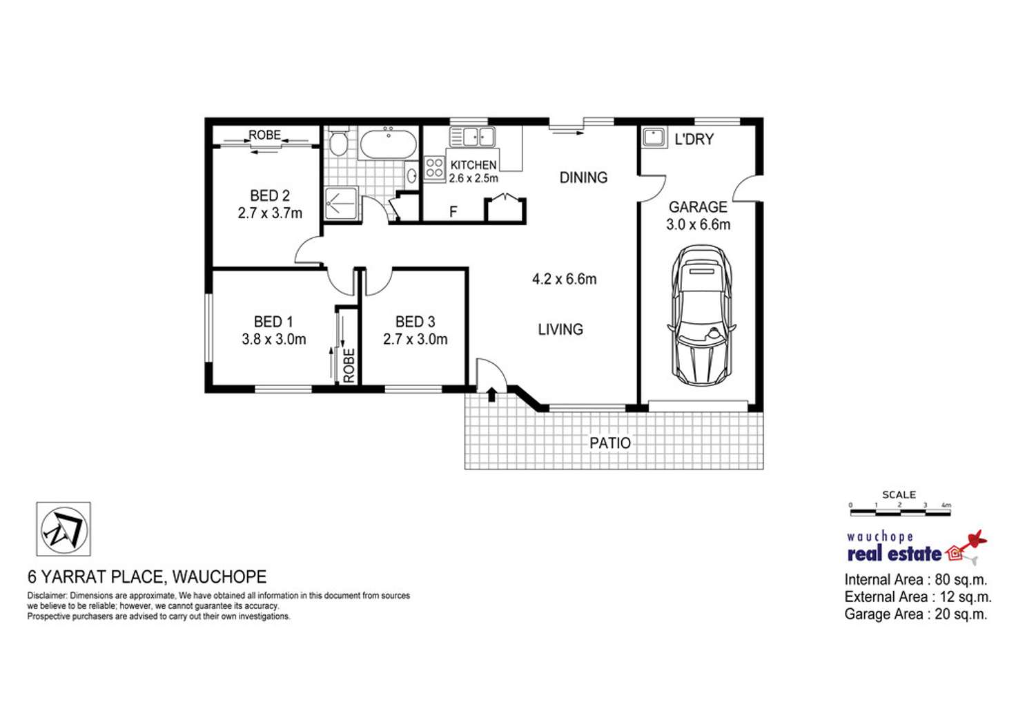 Floorplan of Homely house listing, 6 Yarrat Place, Wauchope NSW 2446