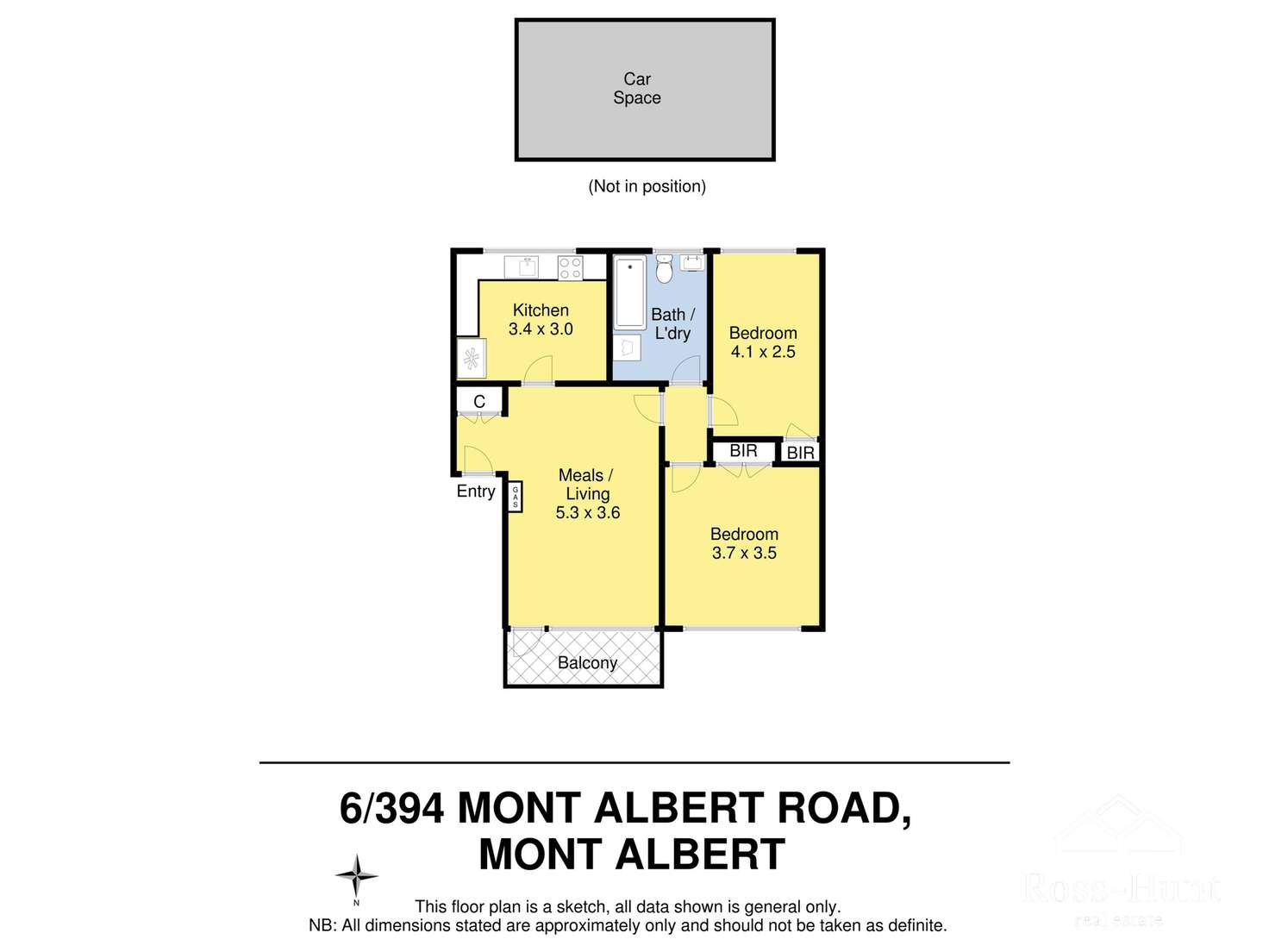 Floorplan of Homely apartment listing, 6/394 Mont Albert Road, Mont Albert VIC 3127