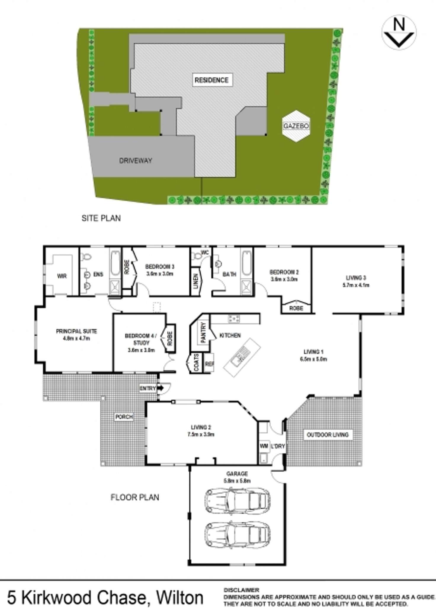 Floorplan of Homely house listing, 5 Kirkwood Chase, Wilton NSW 2571