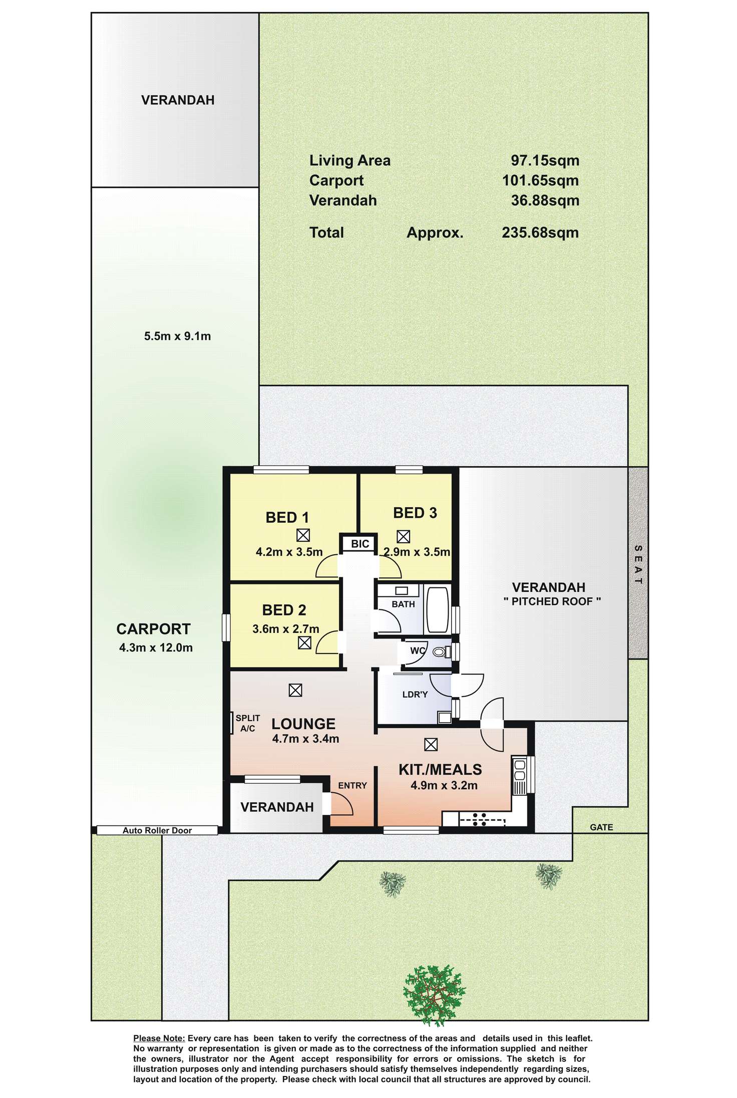 Floorplan of Homely house listing, 75 Elizabeth Road, Christie Downs SA 5164