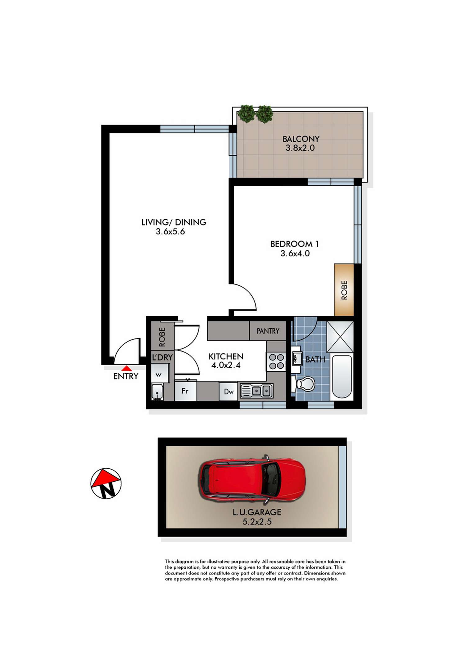 Floorplan of Homely apartment listing, 32/38-40 Diamond Bay Road, Vaucluse NSW 2030