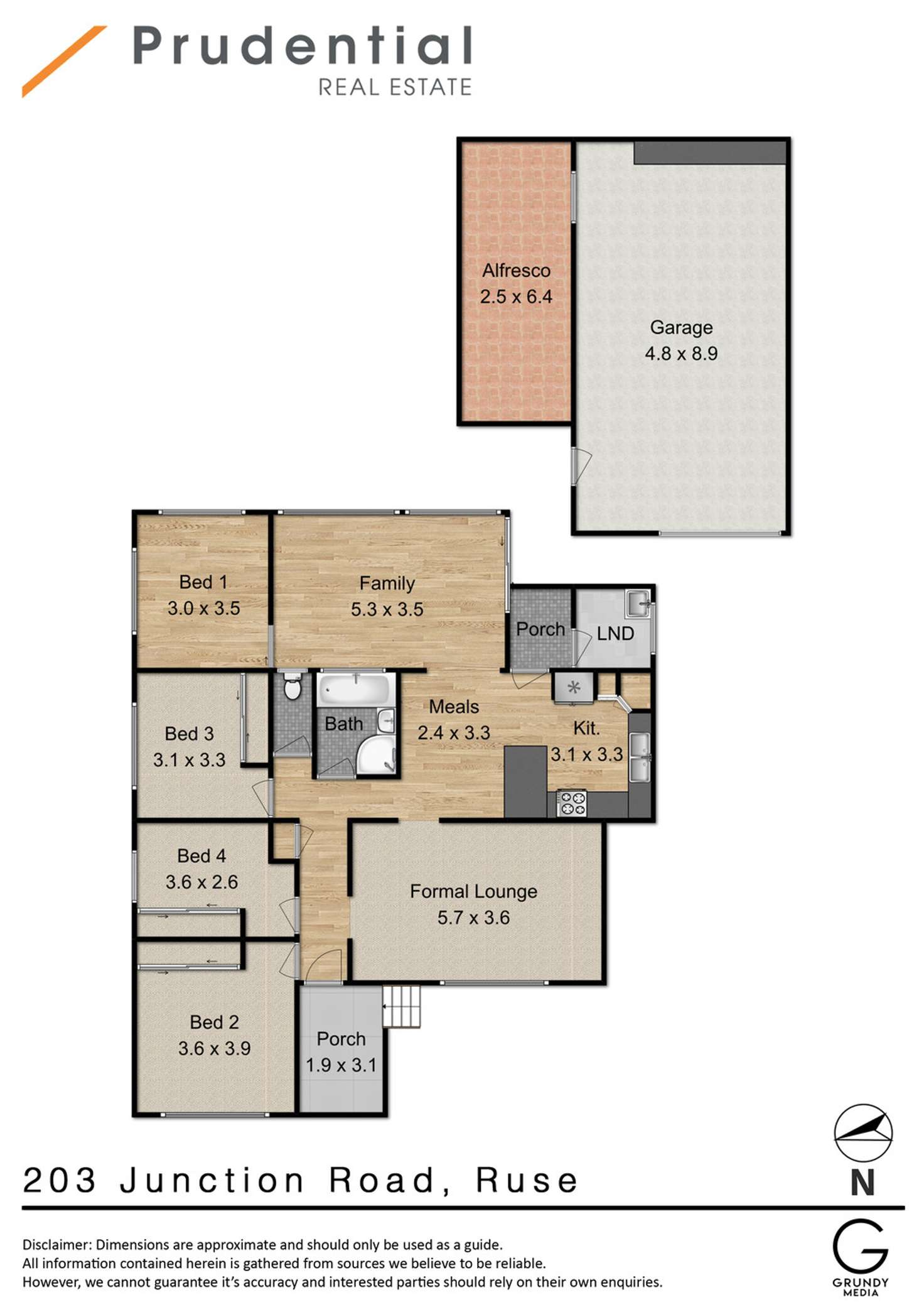 Floorplan of Homely house listing, 203 Junction Road, Ruse NSW 2560