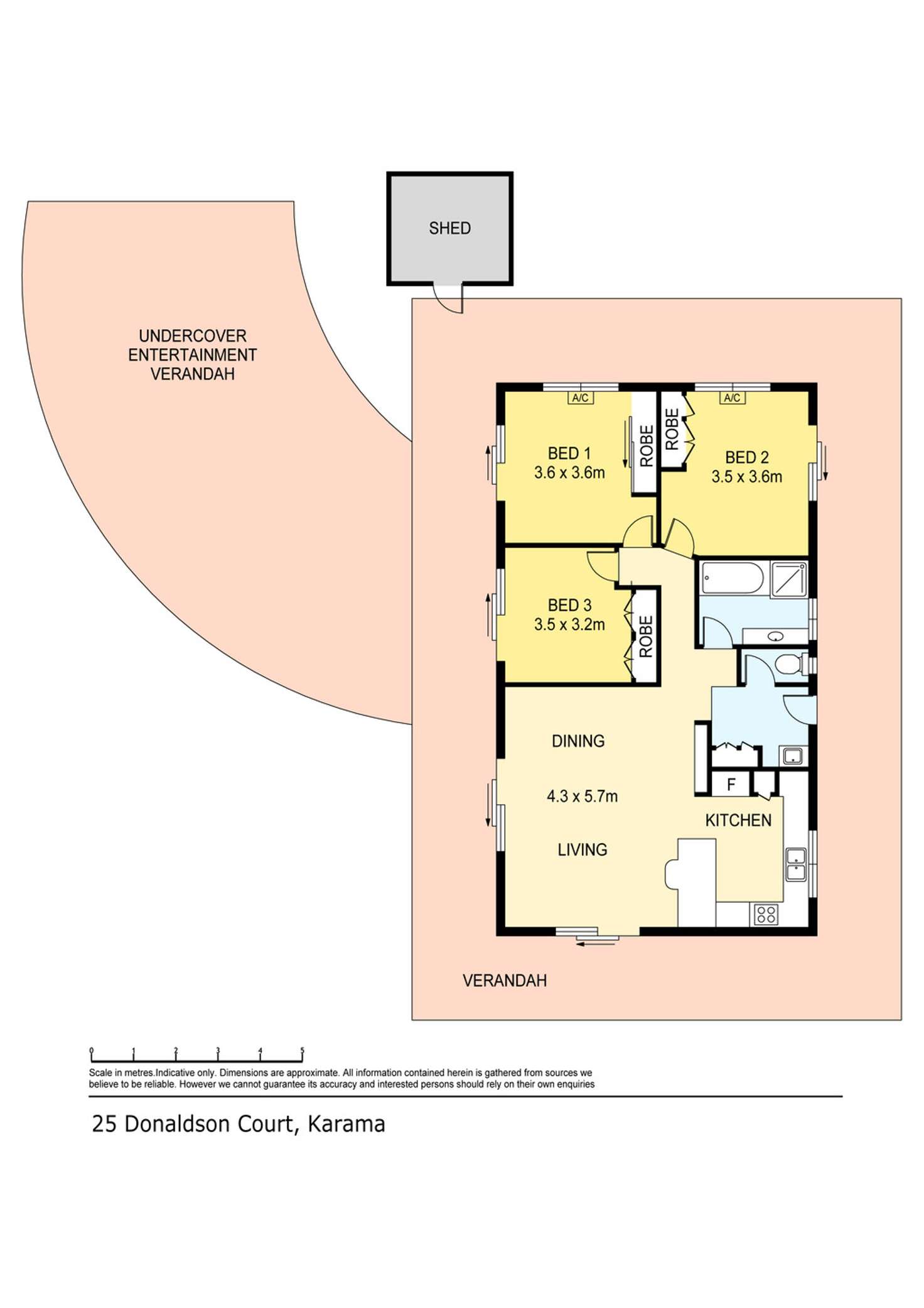 Floorplan of Homely house listing, 25 Donaldson Court, Karama NT 812
