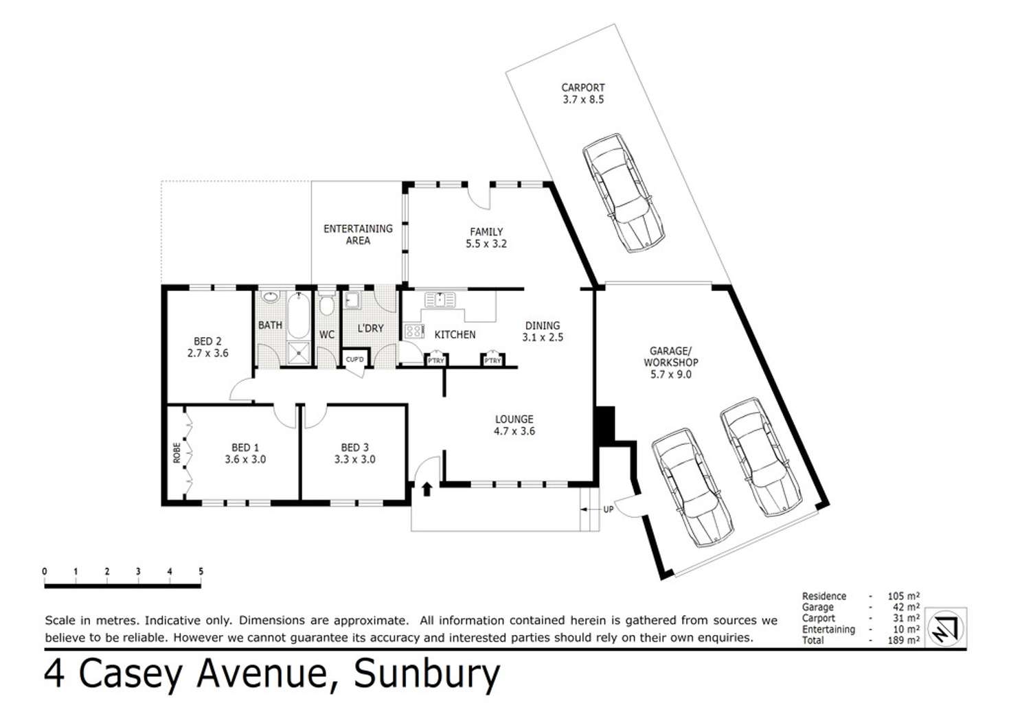 Floorplan of Homely house listing, 4 Casey Avenue, Sunbury VIC 3429
