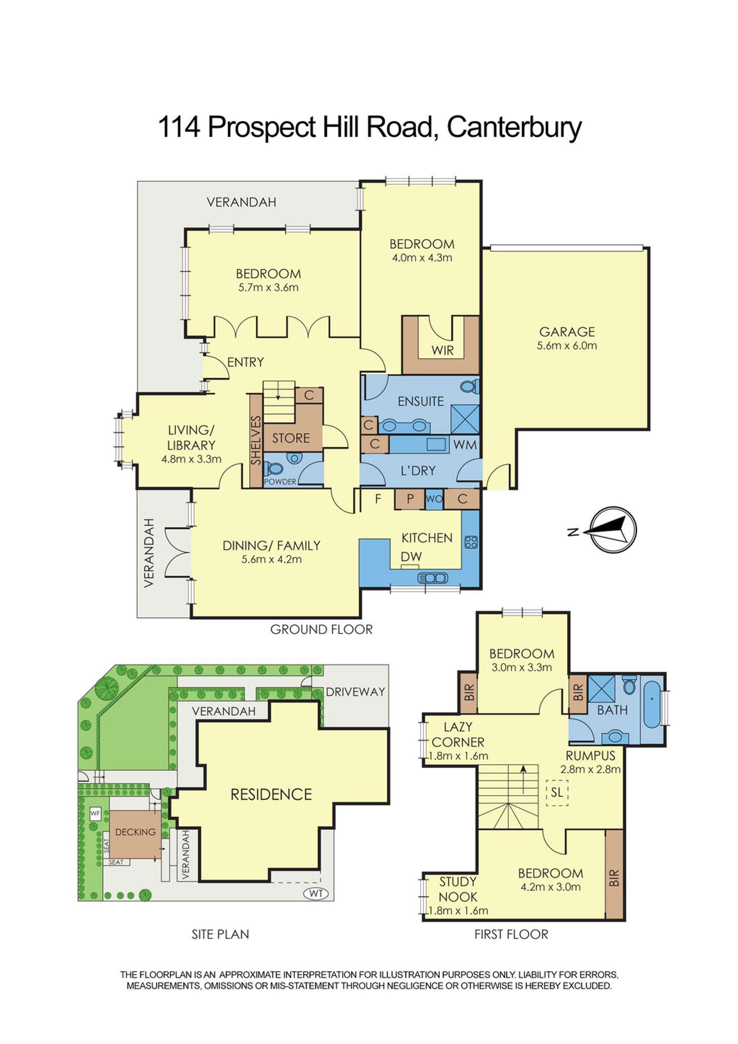 Floorplan of Homely house listing, 114 Prospect Hill Road, Canterbury VIC 3126