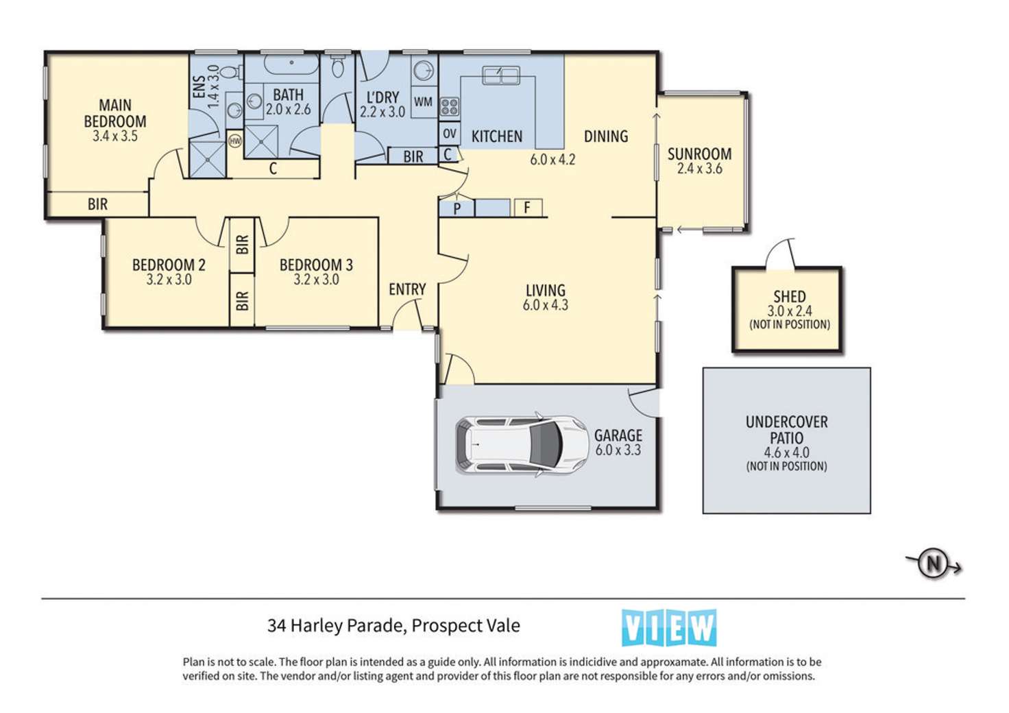 Floorplan of Homely house listing, 34 Harley Parade, Prospect Vale TAS 7250
