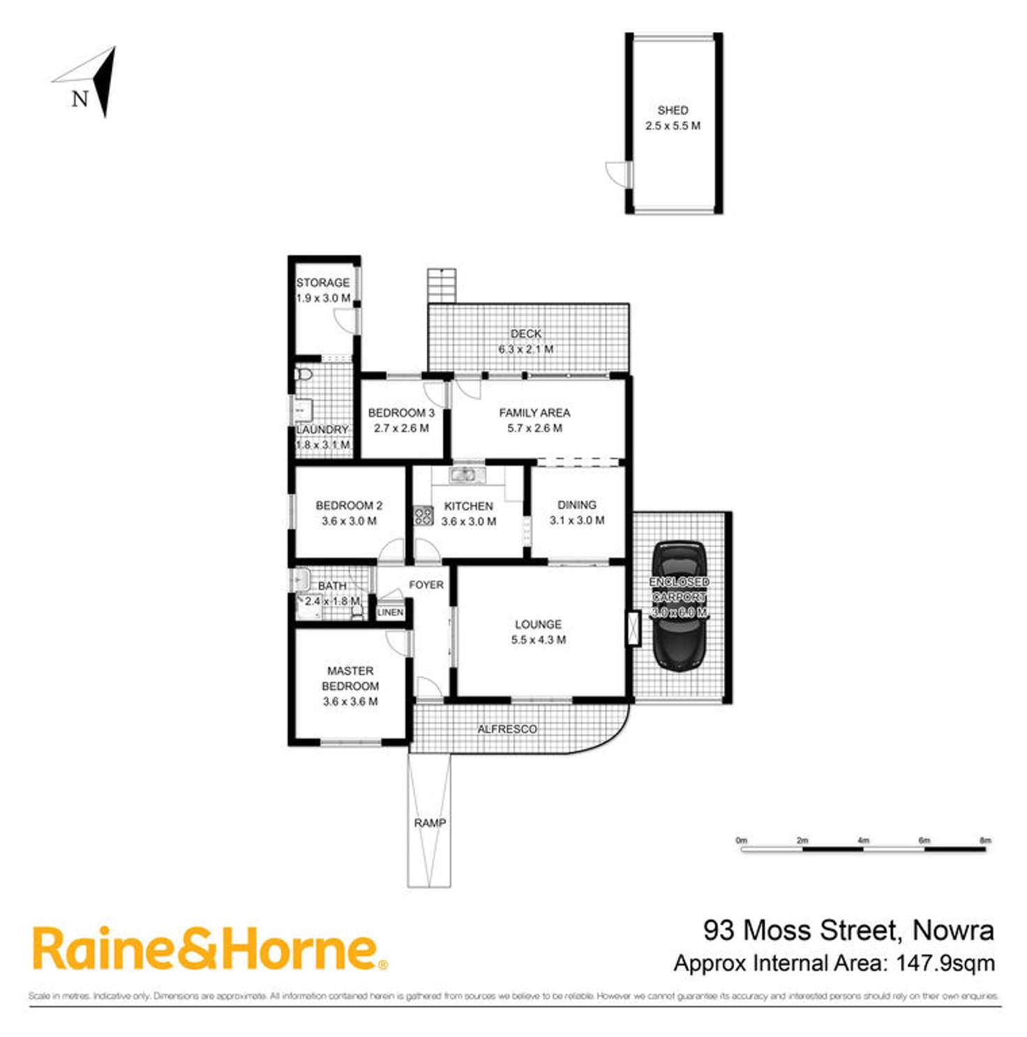 Floorplan of Homely house listing, 93 Moss Street, Nowra NSW 2541