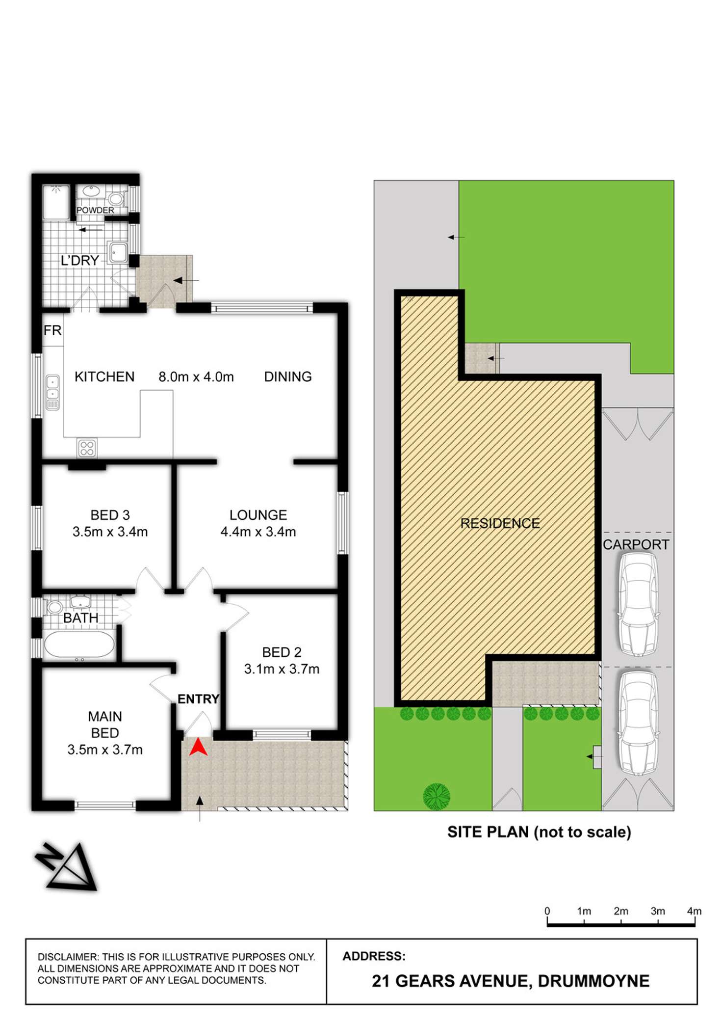 Floorplan of Homely house listing, 21 Gears Avenue, Drummoyne NSW 2047