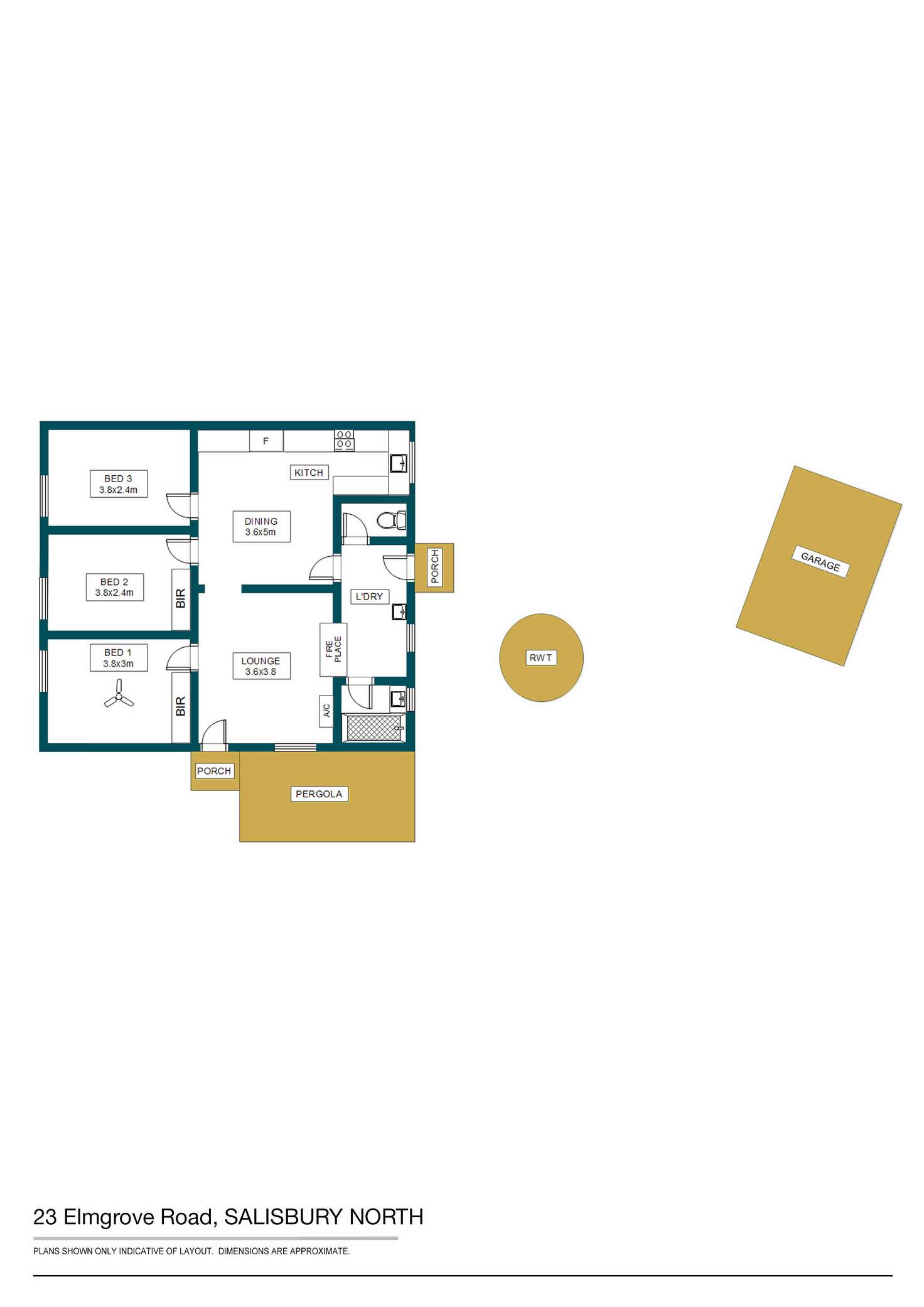 Floorplan of Homely house listing, 23 Elmgrove Road, Salisbury North SA 5108