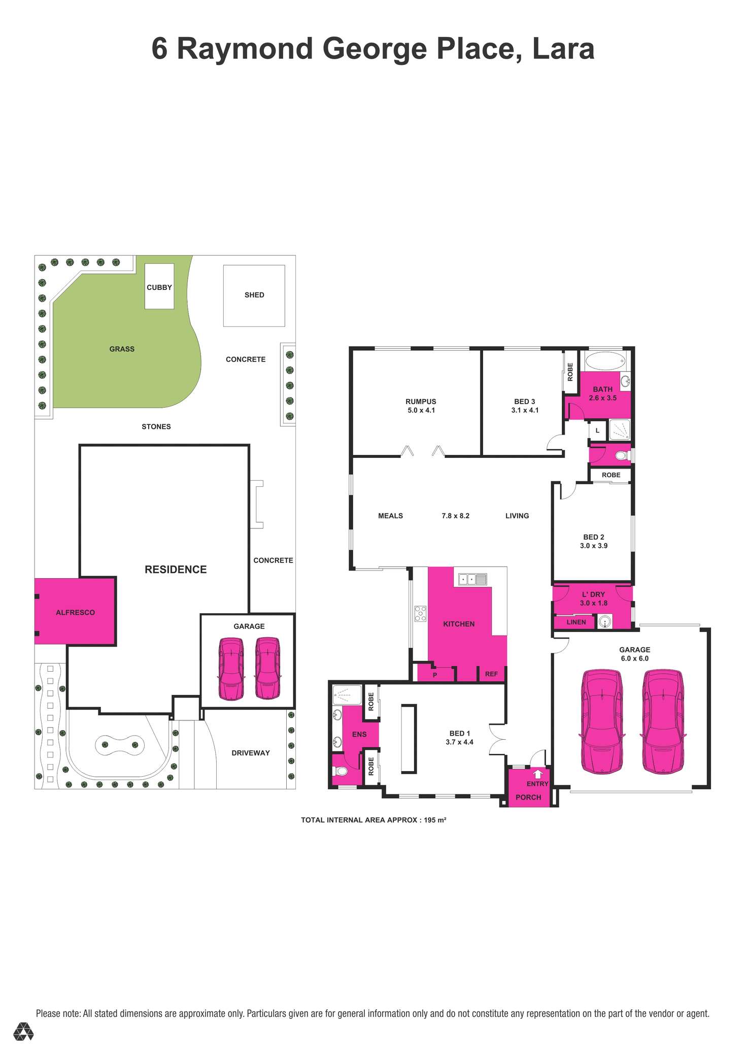 Floorplan of Homely house listing, 6 Raymond George Place, Lara VIC 3212