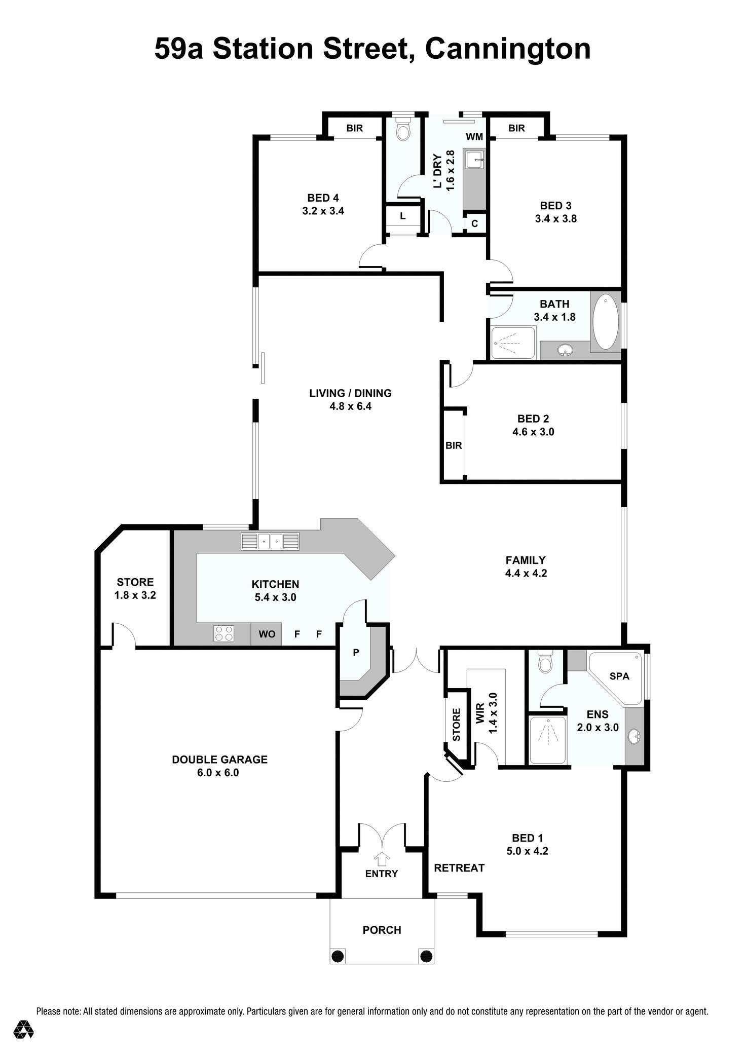 Floorplan of Homely house listing, 59a Station Street, Cannington WA 6107