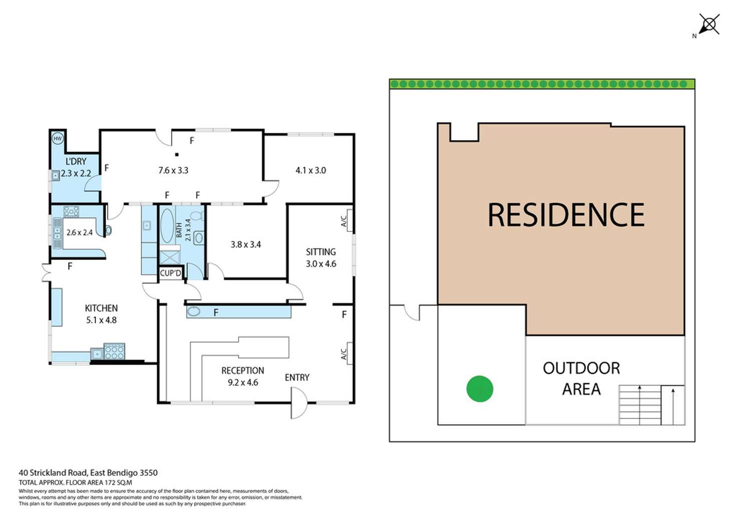Floorplan of Homely house listing, 40 Strickland Road, East Bendigo VIC 3550
