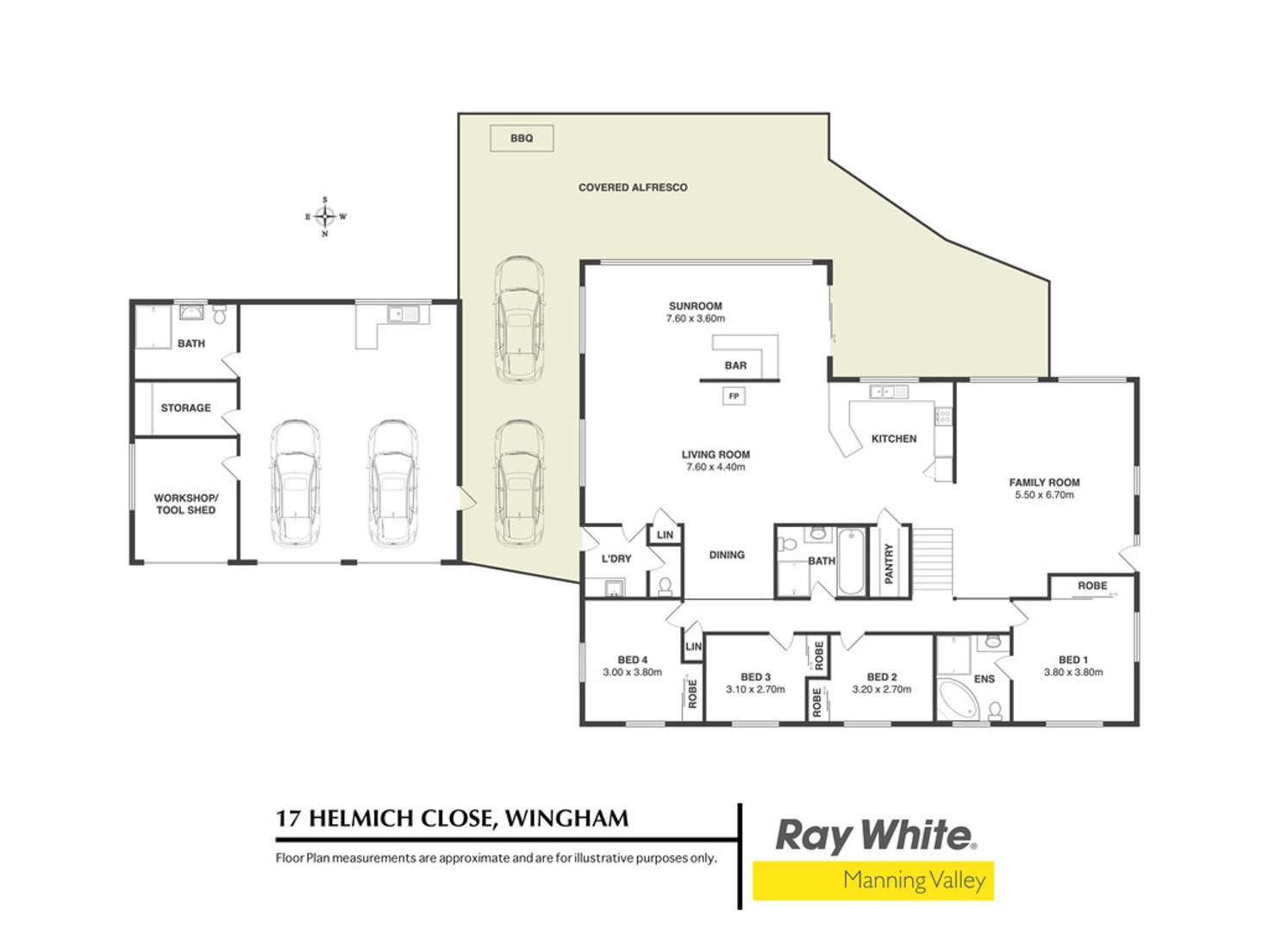 Floorplan of Homely acreageSemiRural listing, 17 Helmich Close, Wingham NSW 2429