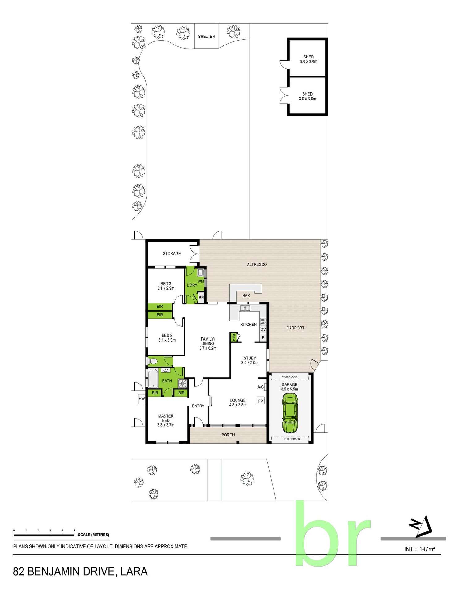 Floorplan of Homely house listing, 82 Benjamin Drive, Lara VIC 3212