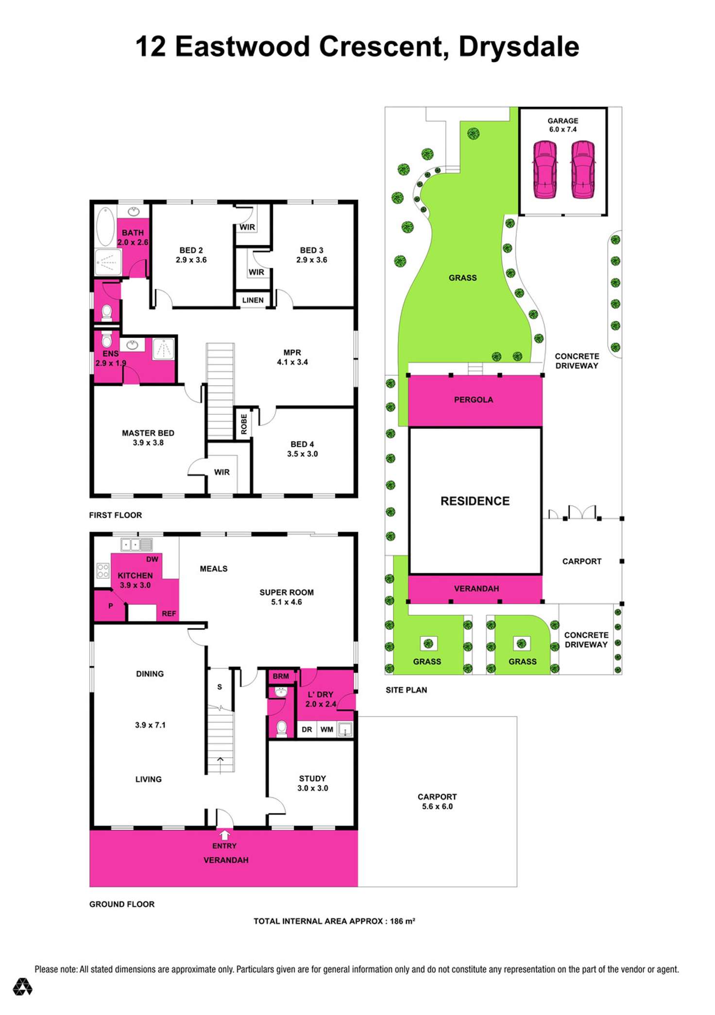 Floorplan of Homely house listing, 12 Eastwood Crescent, Drysdale VIC 3222