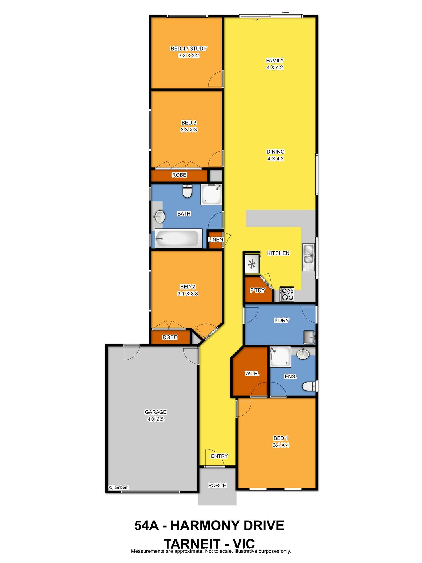 Floorplan of Homely house listing, 54A Harmony Drive, Tarneit VIC 3029