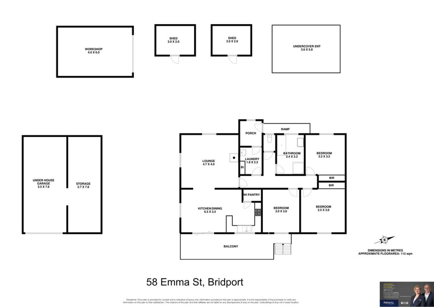 Floorplan of Homely house listing, 58 Emma Street, Bridport TAS 7262