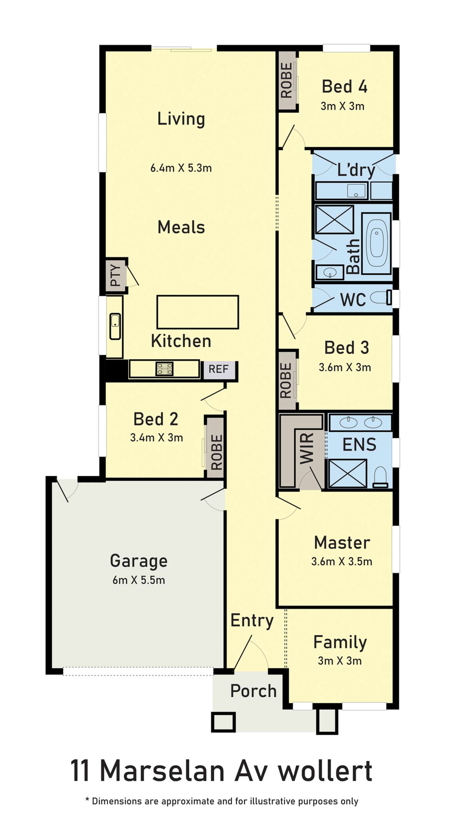 Floorplan of Homely house listing, 11 Marselan Avenue, Wollert VIC 3750