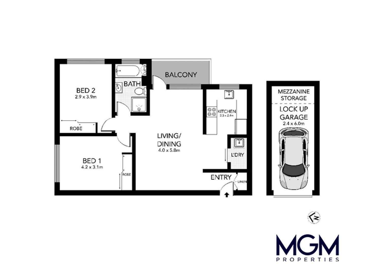 Floorplan of Homely apartment listing, 30/68 Mascot Drive, Eastlakes NSW 2018