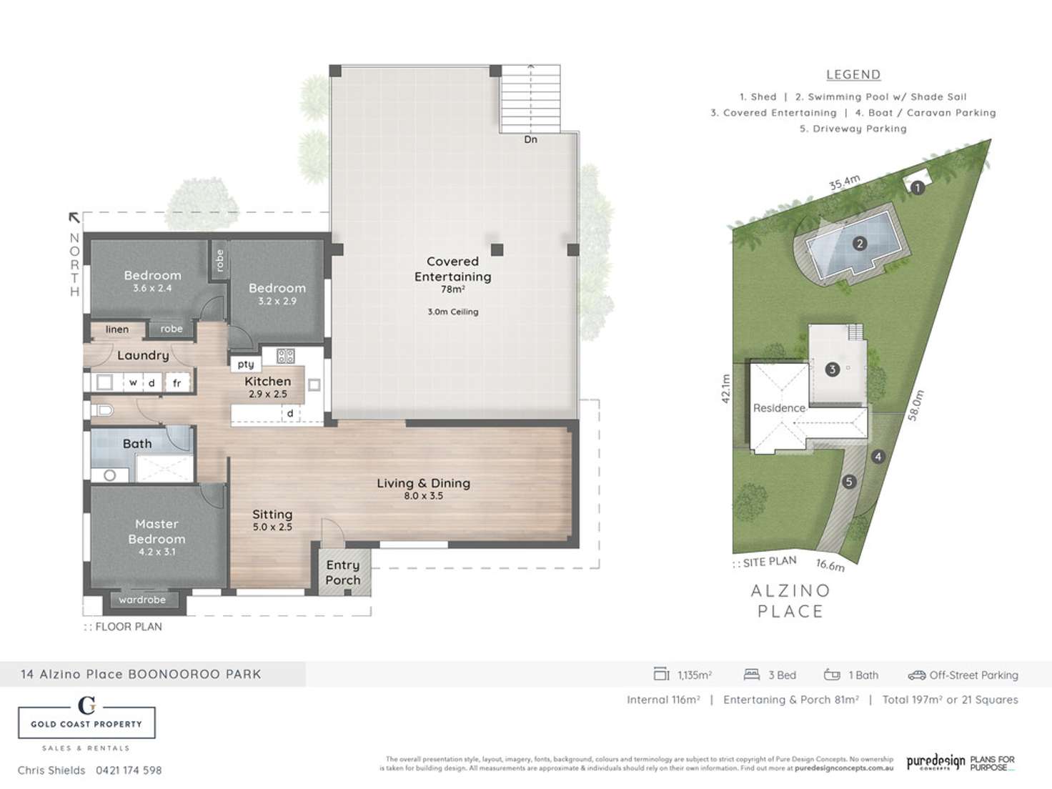 Floorplan of Homely house listing, 14 Alzino Place, Carrara QLD 4211