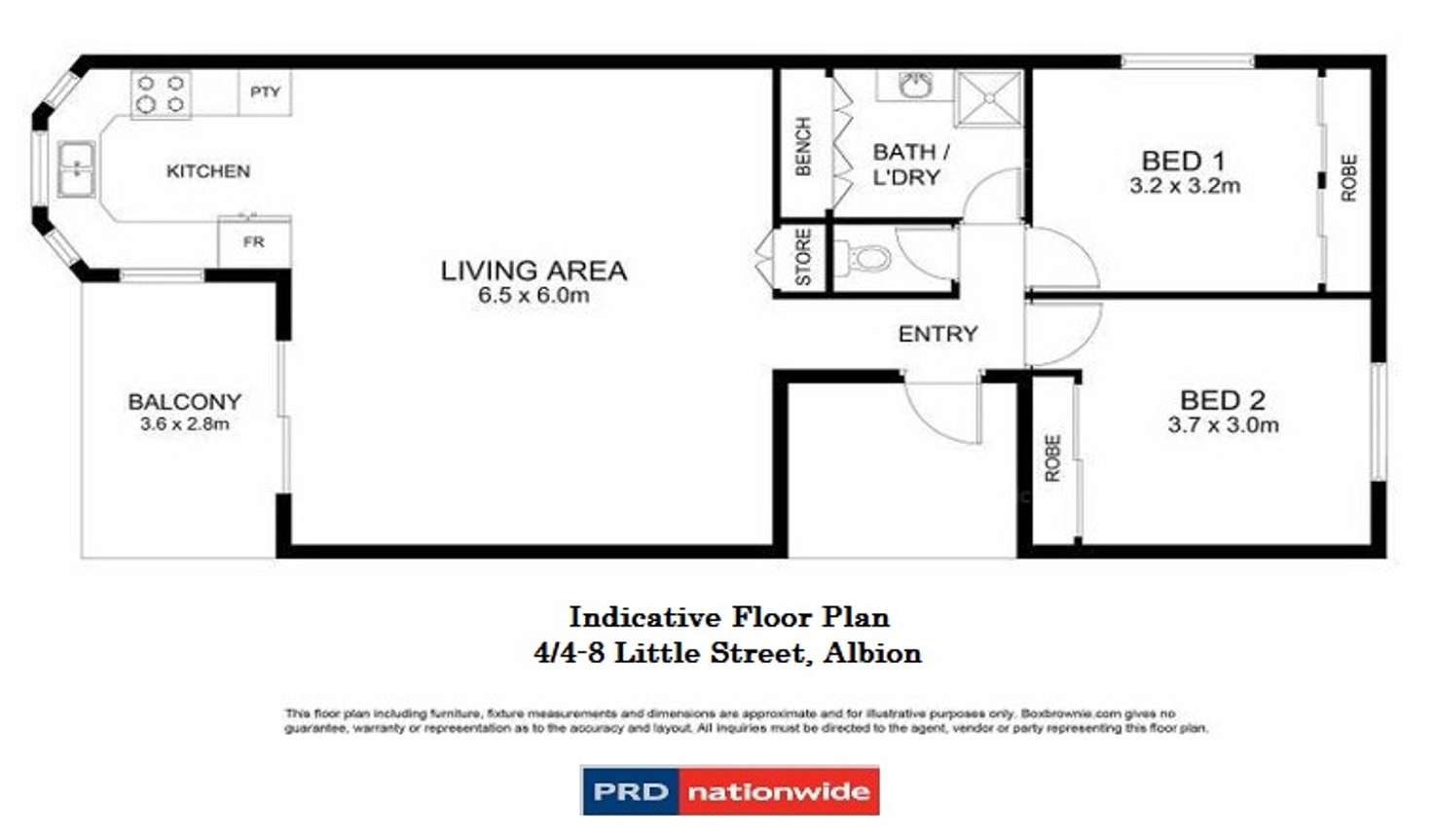 Floorplan of Homely unit listing, 4/4-8 Little Street, Albion QLD 4010