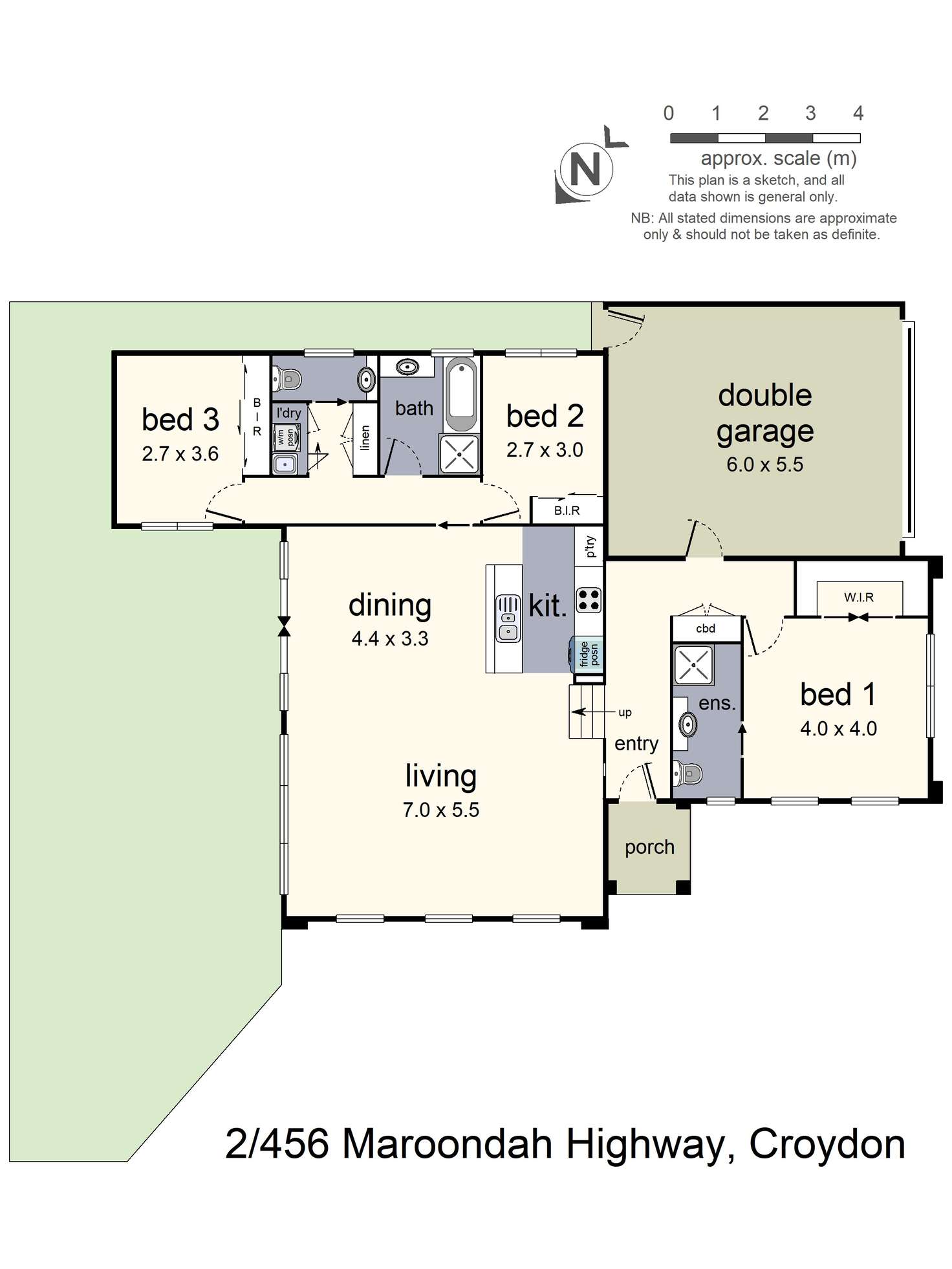Floorplan of Homely townhouse listing, 2/456 Maroondah Highway, Croydon VIC 3136