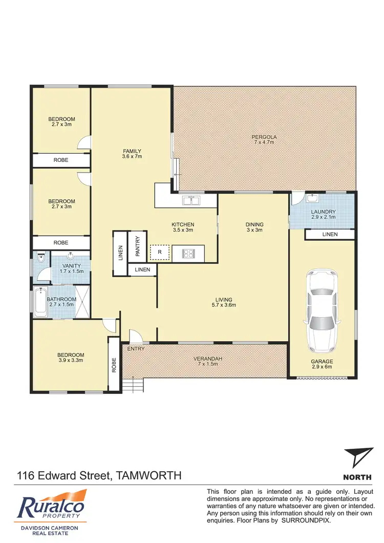 Floorplan of Homely house listing, 116 Edward Street, Hillvue NSW 2340