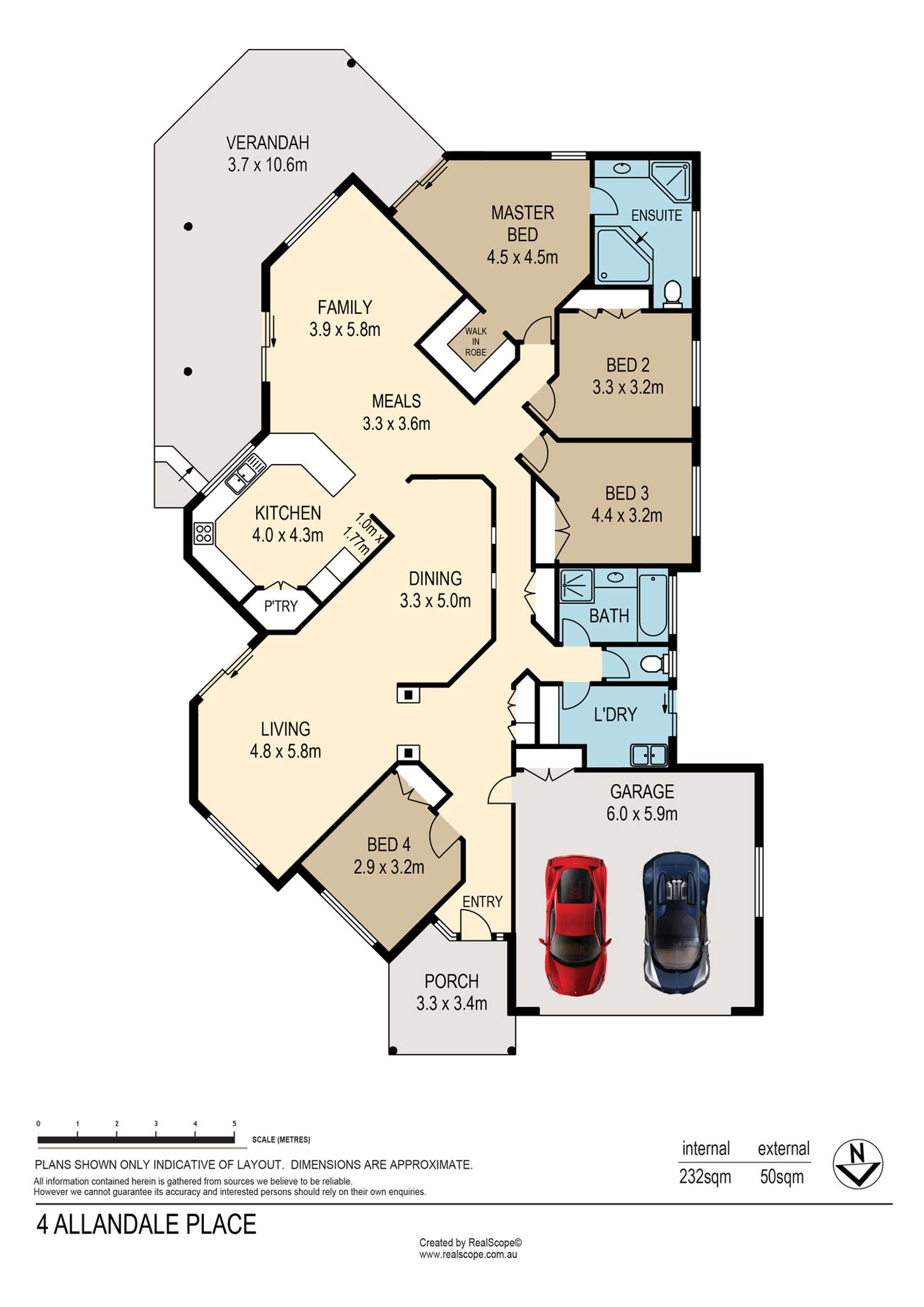 Floorplan of Homely house listing, 4 Allandale Place, The Gap QLD 4061