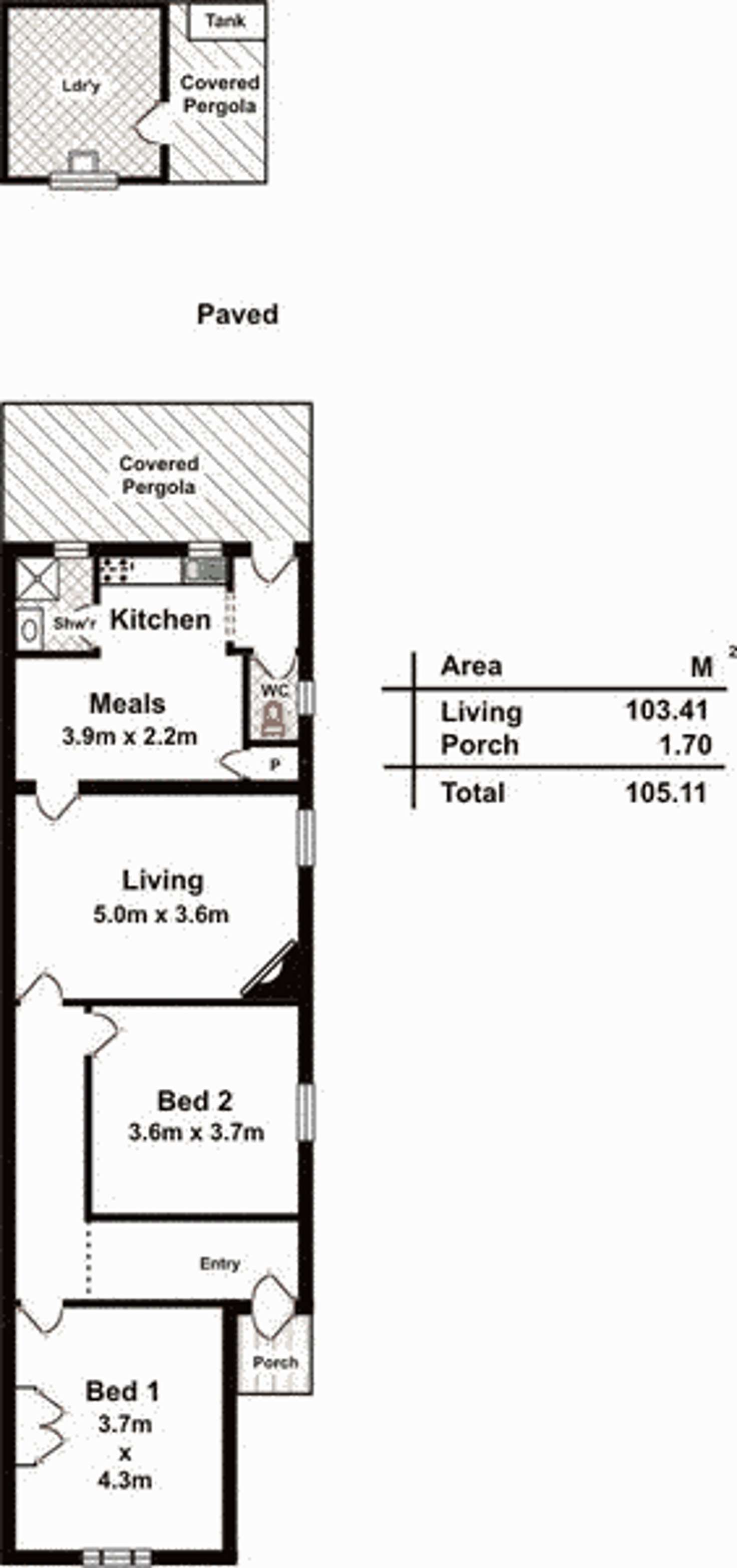 Floorplan of Homely house listing, 54B Victoria Street, Forestville SA 5035