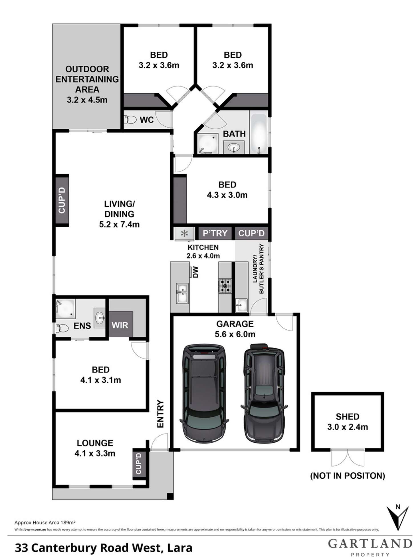 Floorplan of Homely house listing, 33 Canterbury Road West, Lara VIC 3212