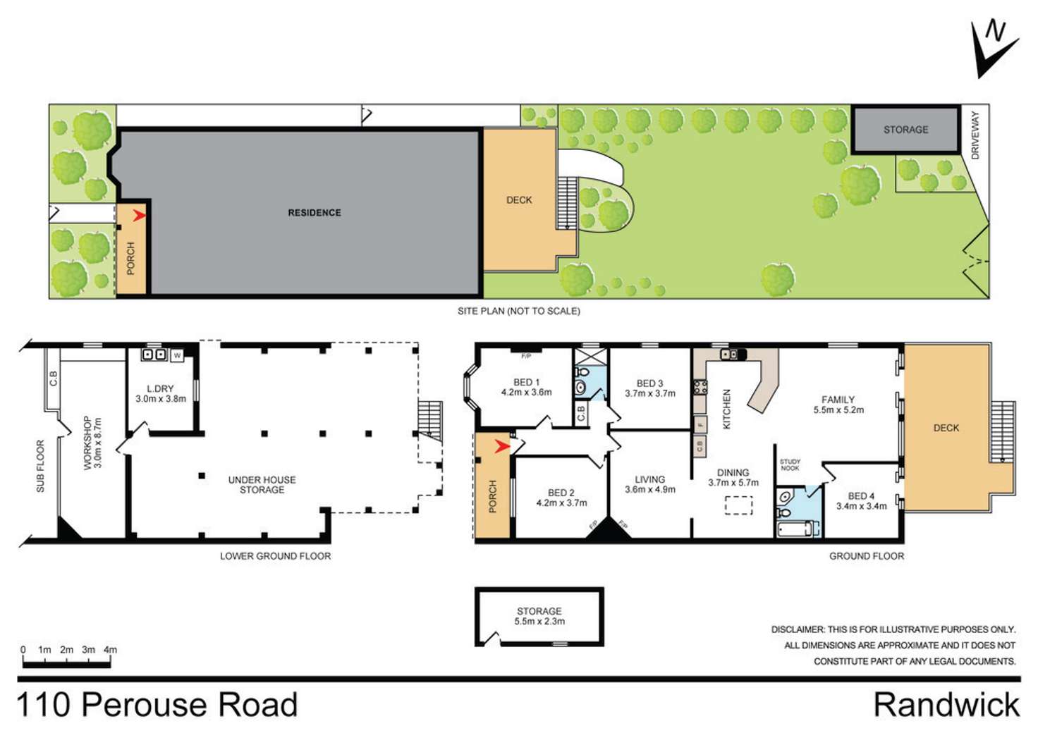 Floorplan of Homely house listing, 110 Perouse Road, Randwick NSW 2031