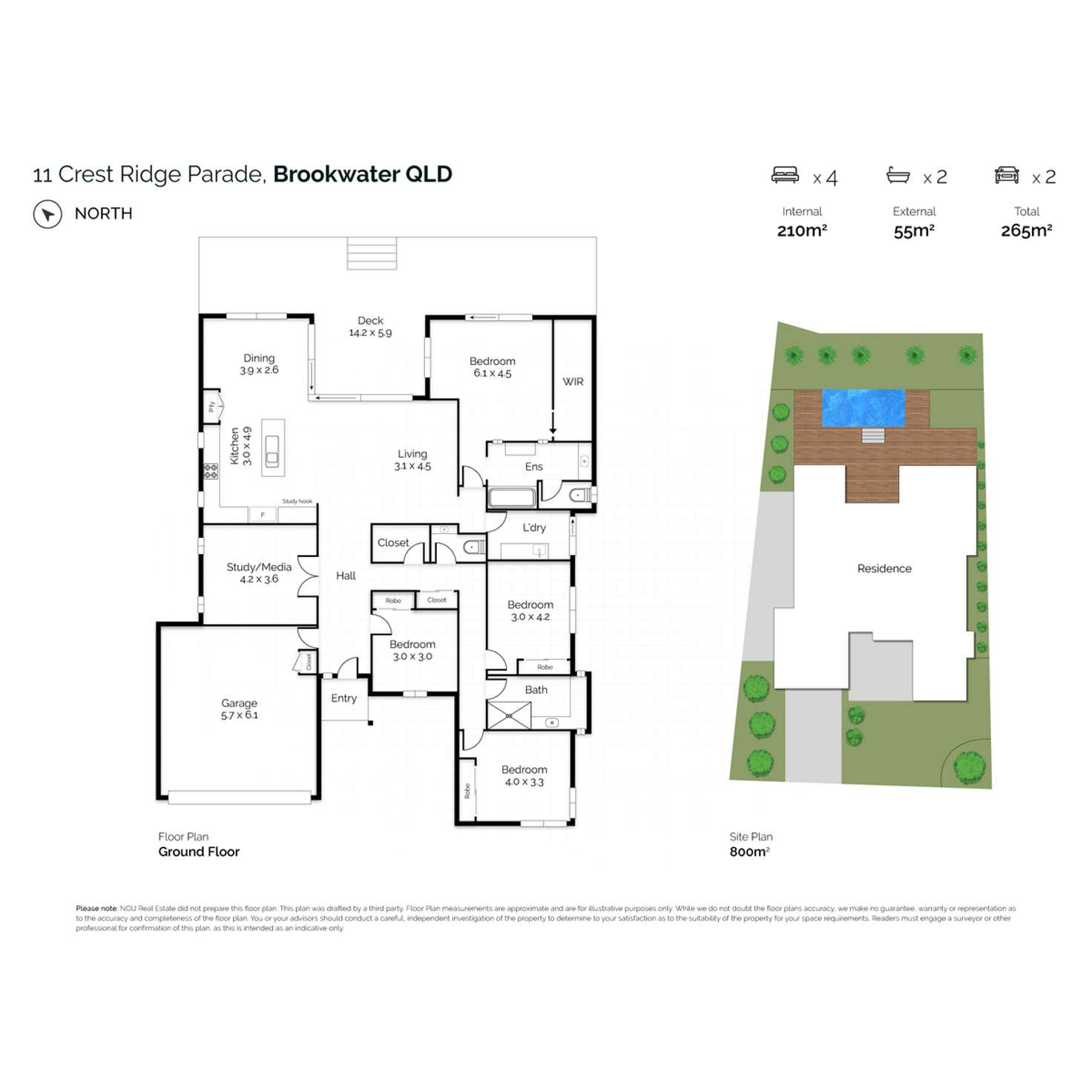 Floorplan of Homely house listing, 11 Crest Ridge Parade, Brookwater QLD 4300