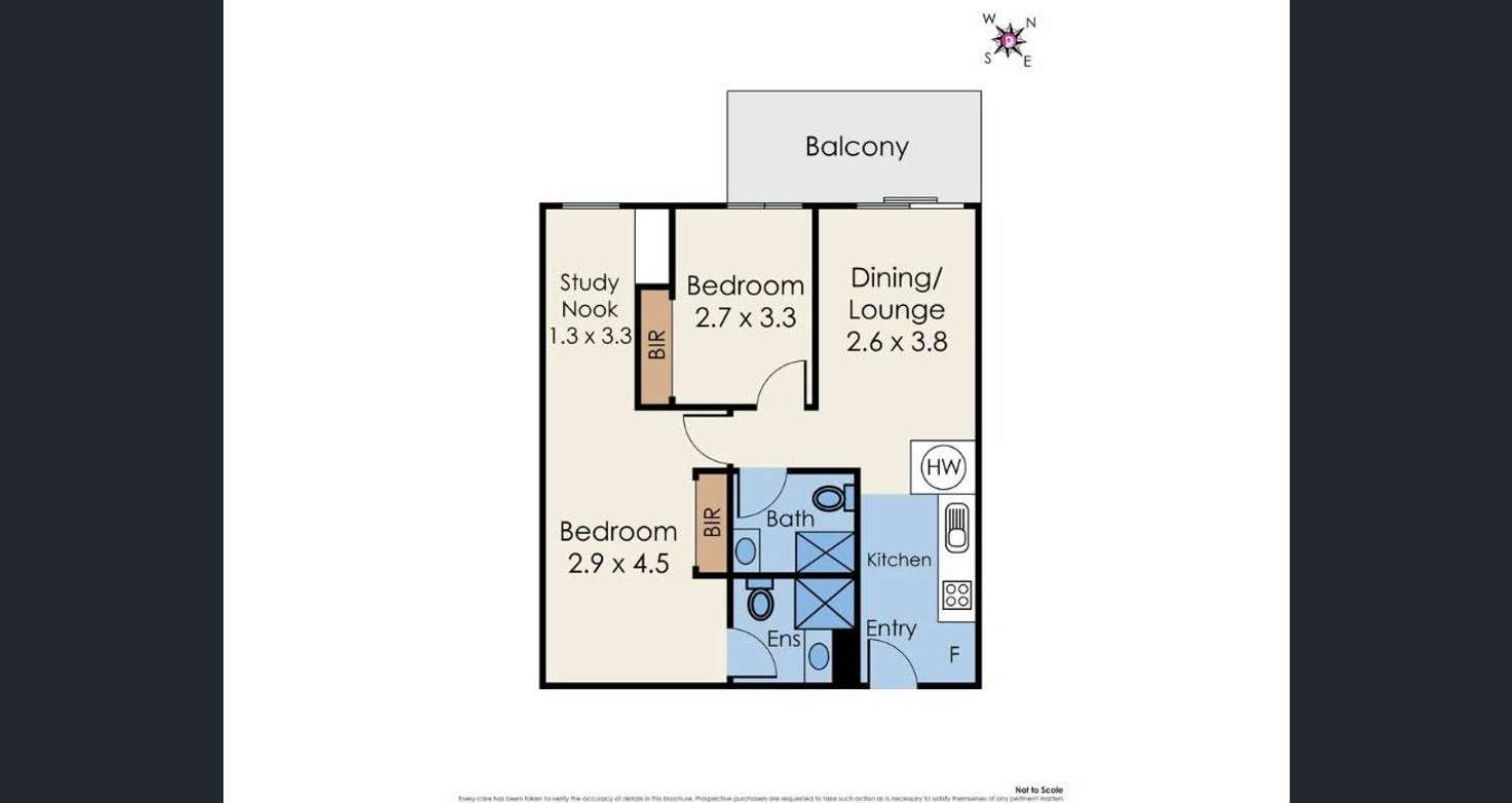 Floorplan of Homely apartment listing, 123/662 Blackburn Road, Notting Hill VIC 3168