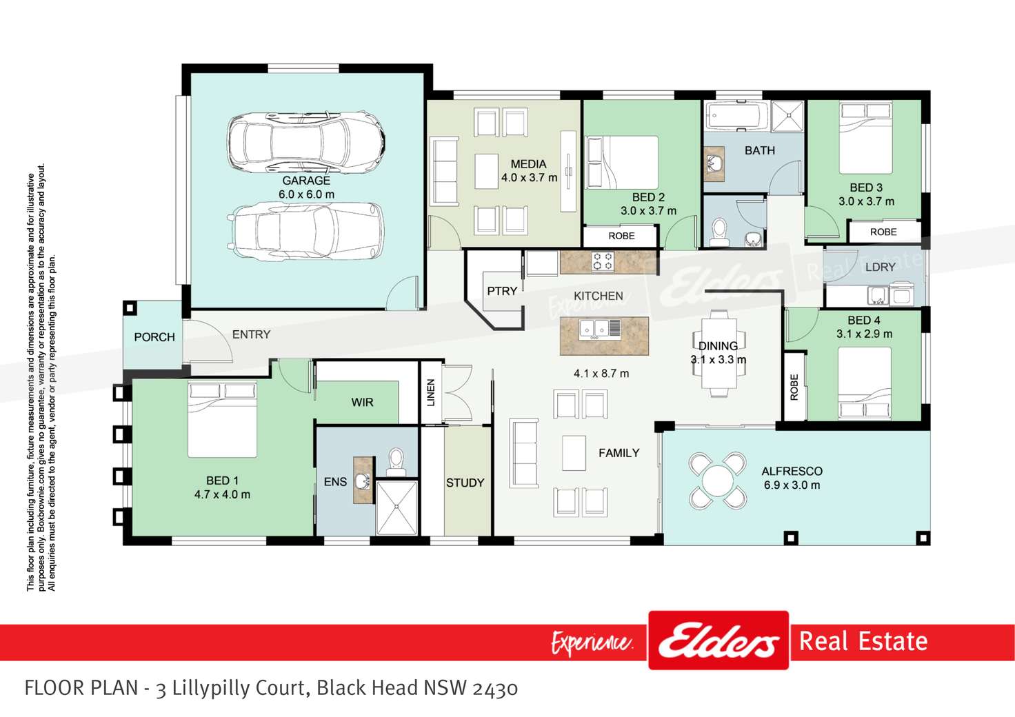 Floorplan of Homely house listing, 3 Lillypilly Court, Black Head NSW 2430