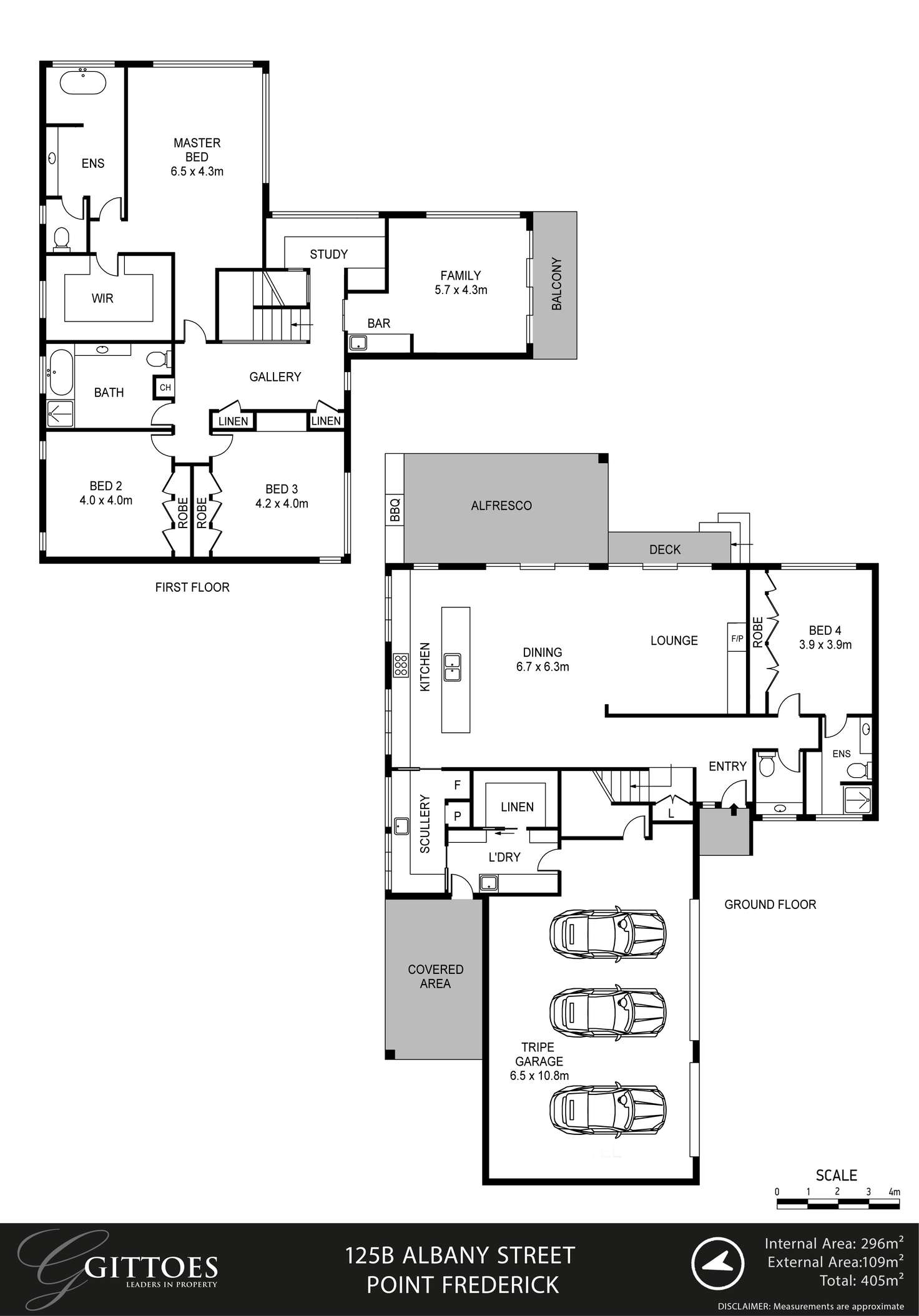 Floorplan of Homely house listing, 125B Albany Street, Point Frederick NSW 2250