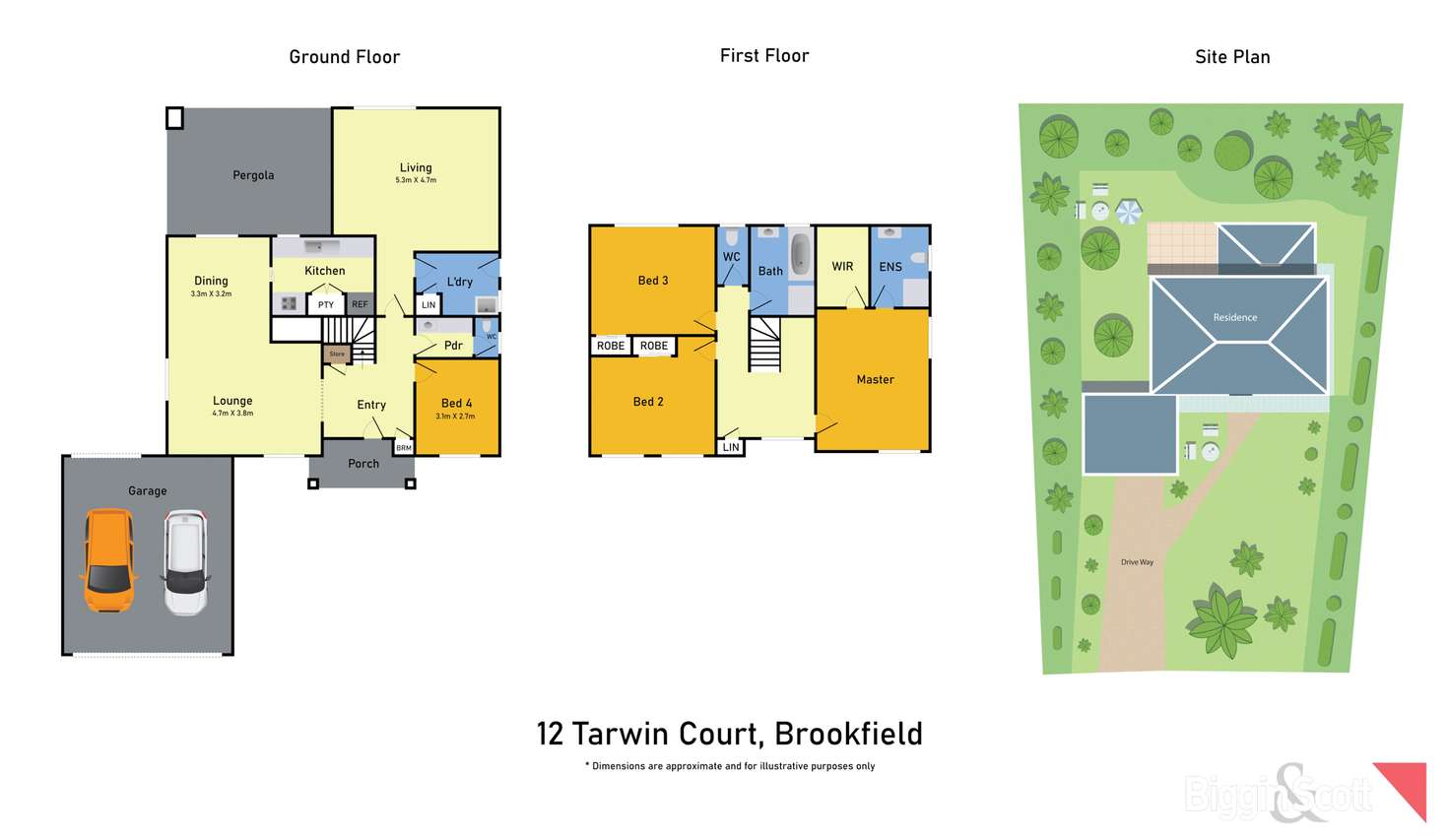 Floorplan of Homely house listing, 12 Tarwin Court, Brookfield VIC 3338