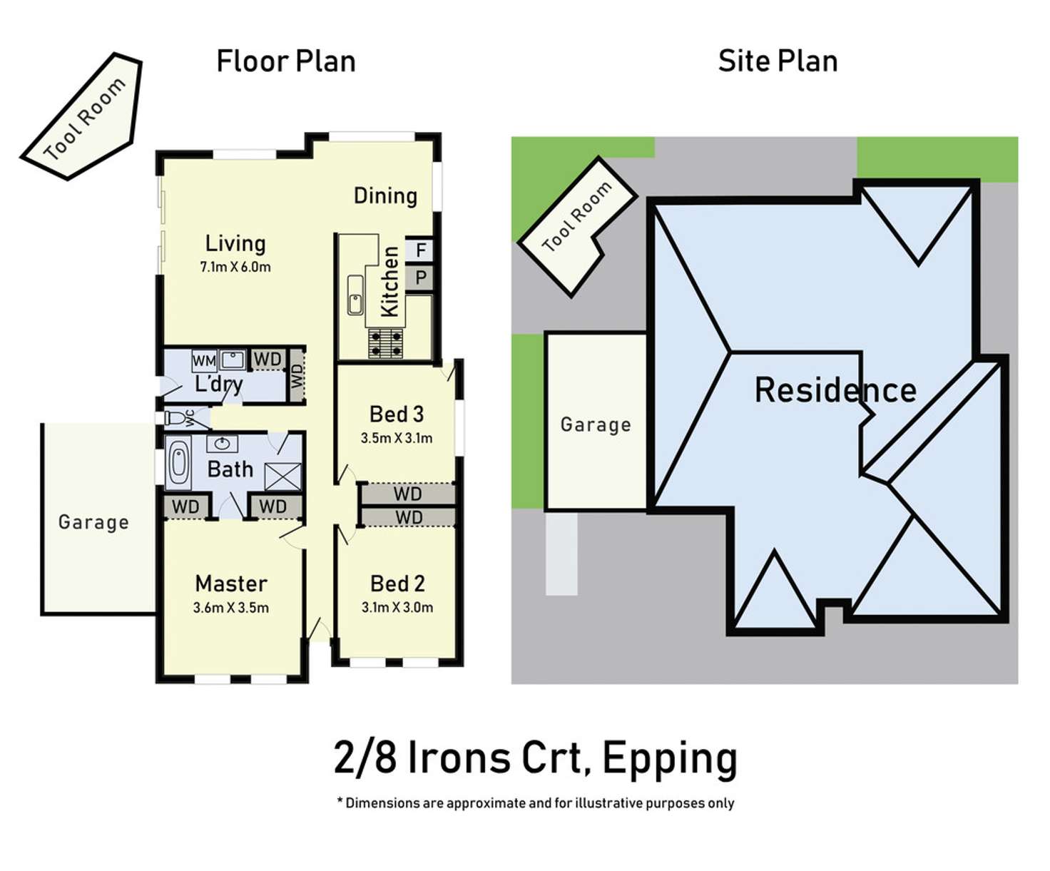 Floorplan of Homely unit listing, 2/8 Irons Court, Epping VIC 3076