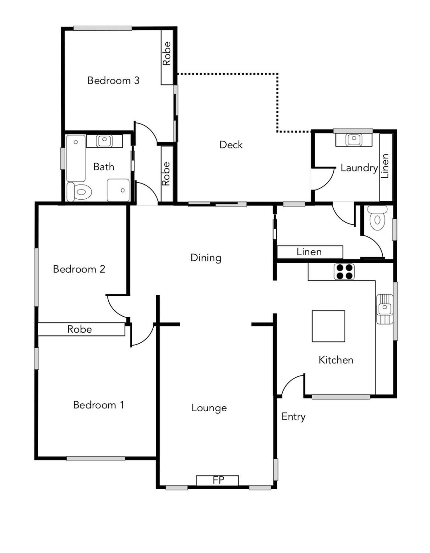 Floorplan of Homely house listing, 6 Spalding Street, Ararat VIC 3377