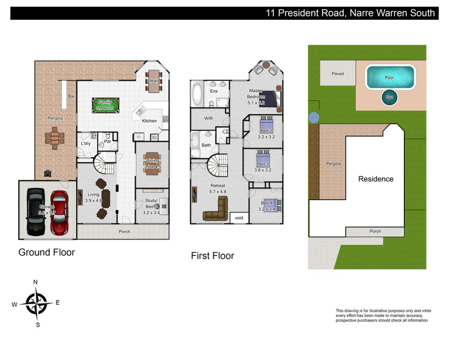 Floorplan of Homely house listing, 11 President Road, Narre Warren South VIC 3805