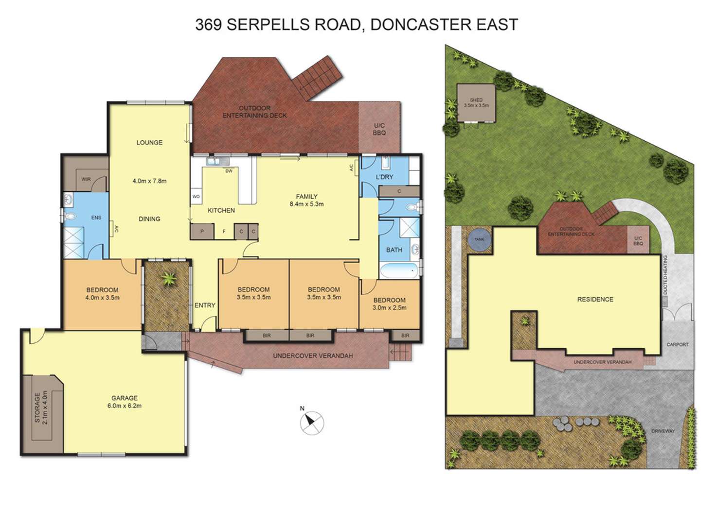 Floorplan of Homely house listing, 369 Serpells Rd, Doncaster East VIC 3109